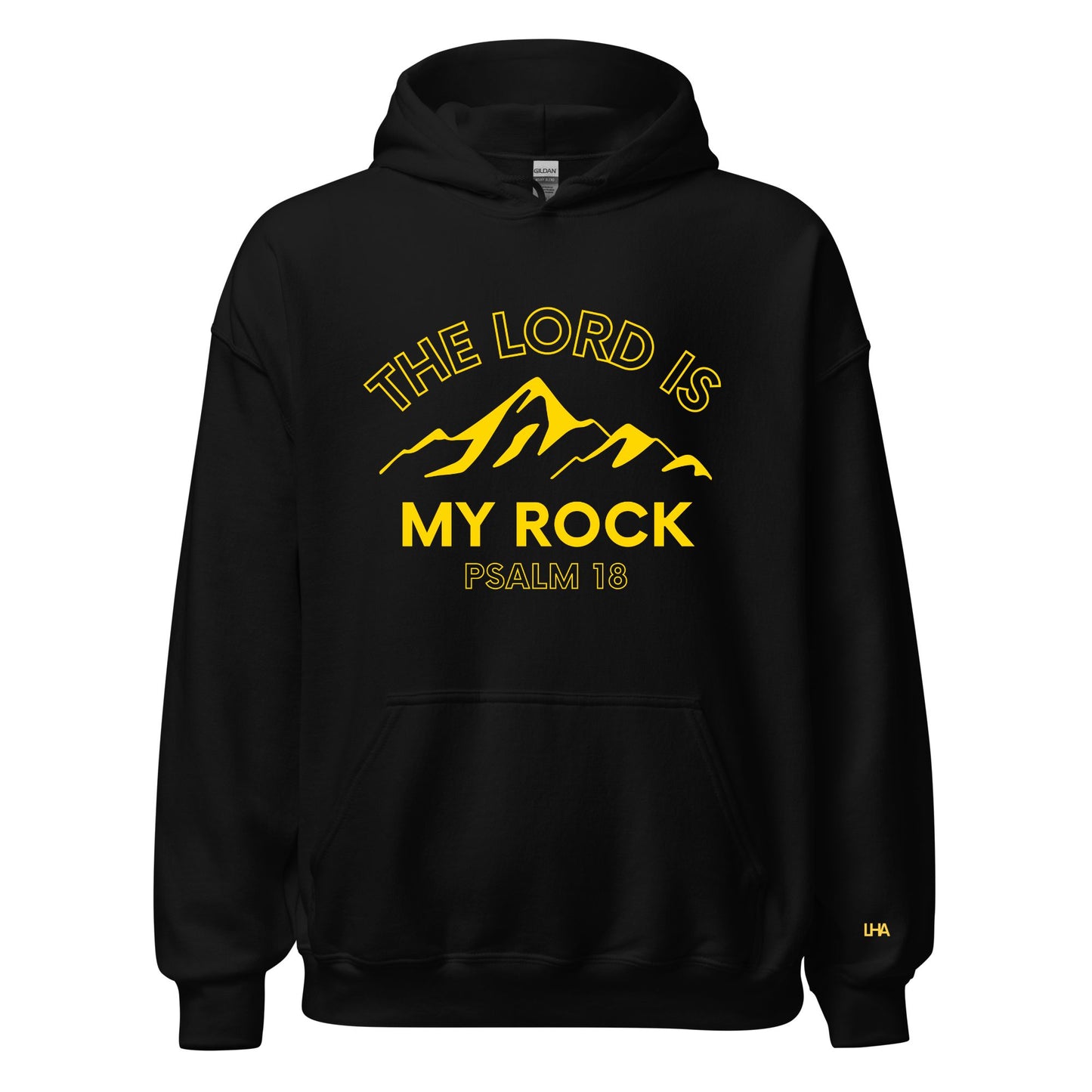 Hoodie - The Lord is My Rock - GOLD FOIL