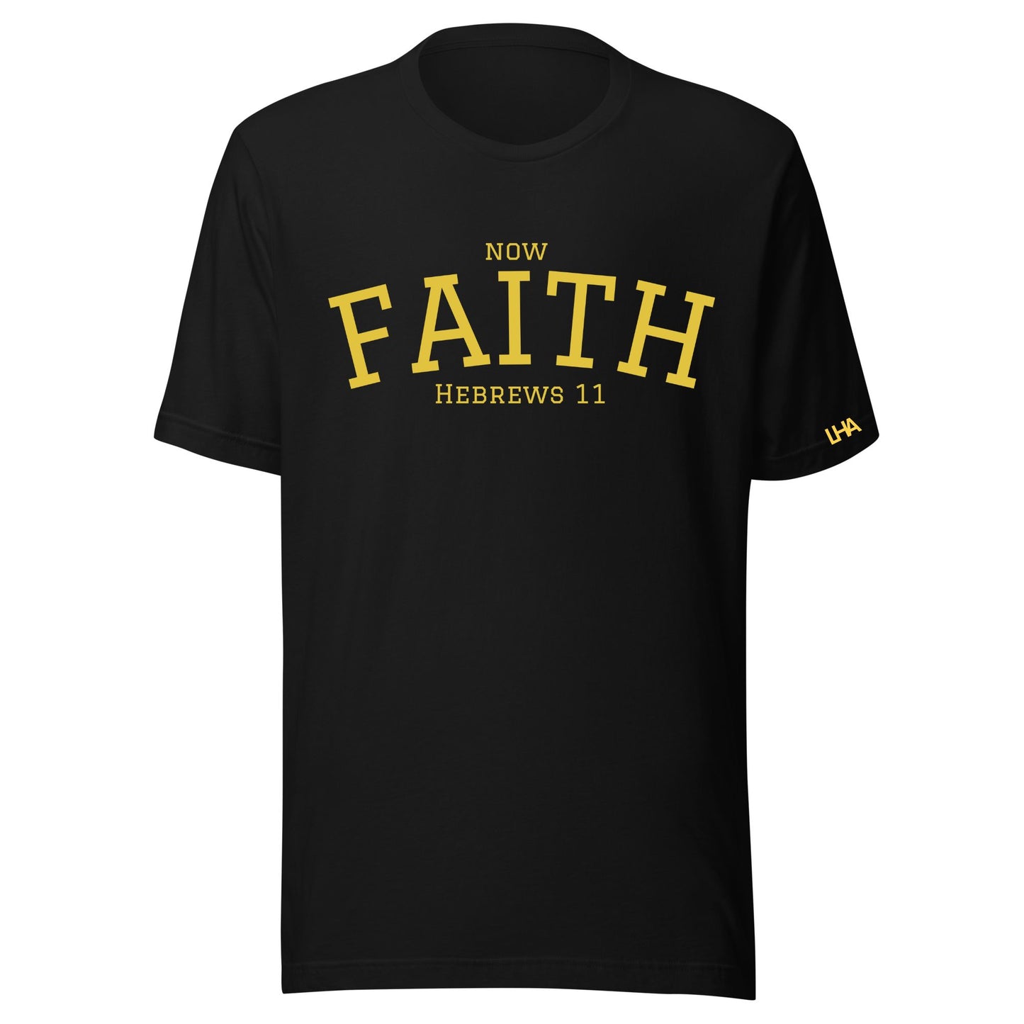 T-Shirt - Now Faith - Collegiate - GOLD FOIL
