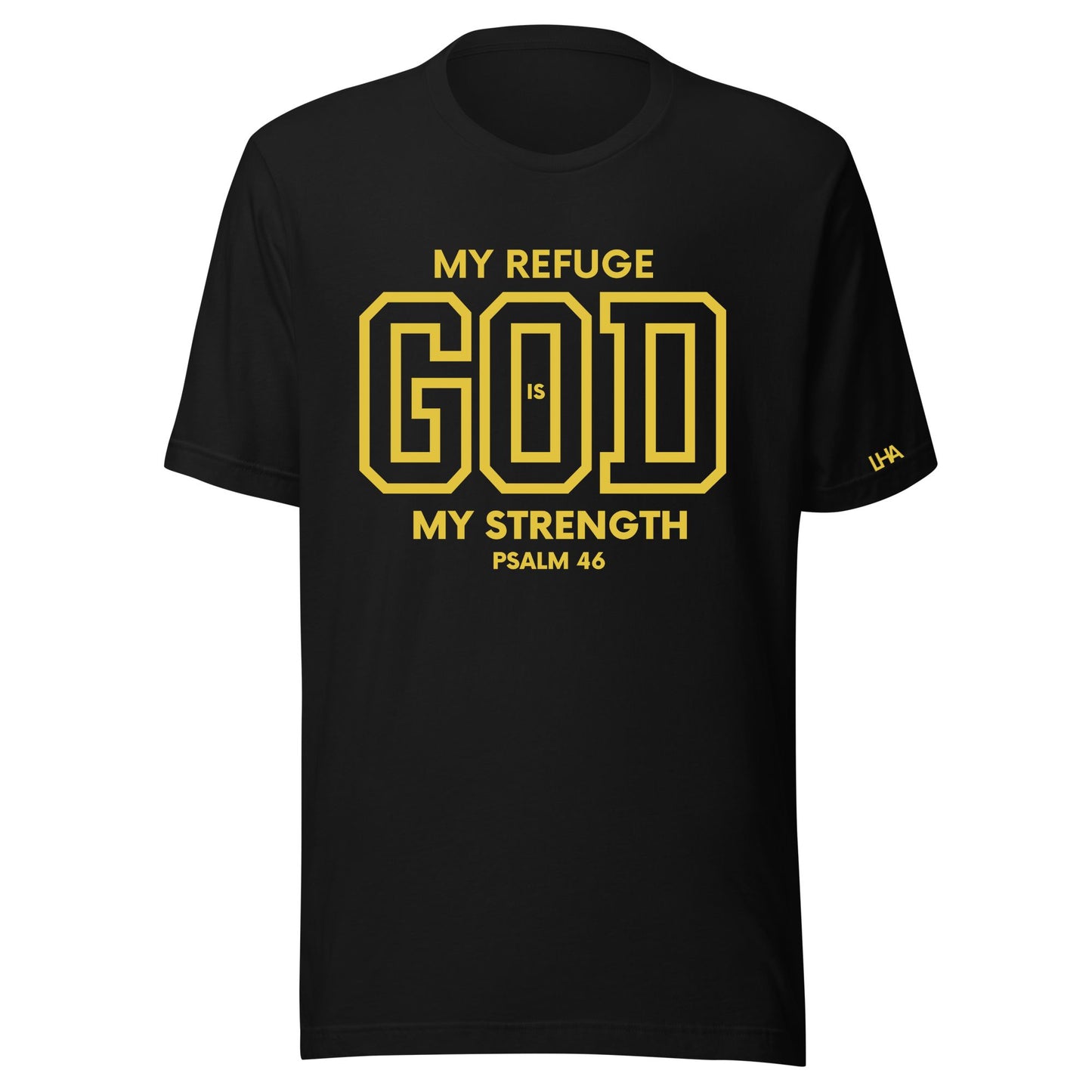 T-Shirt - God is My Refuge - GOLD FOIL