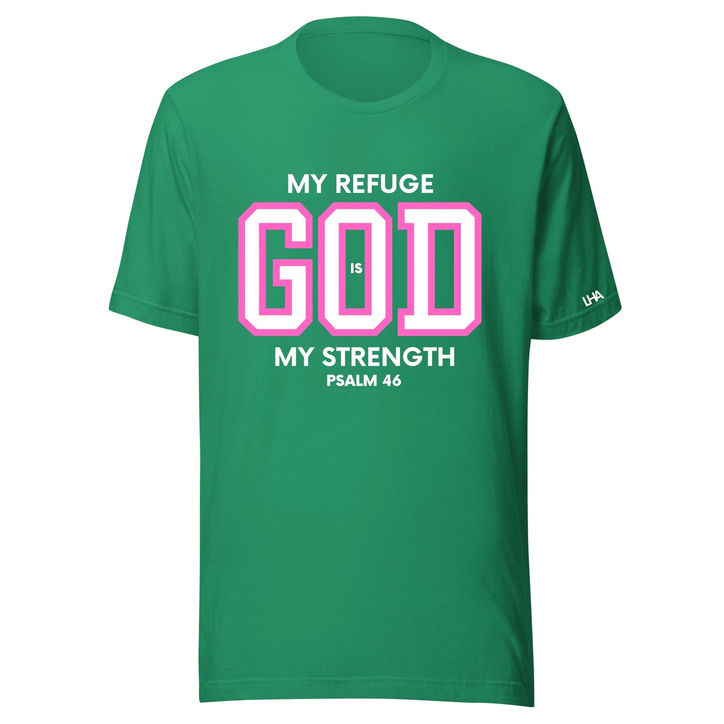 T-Shirt - God is My Refuge - Pinks