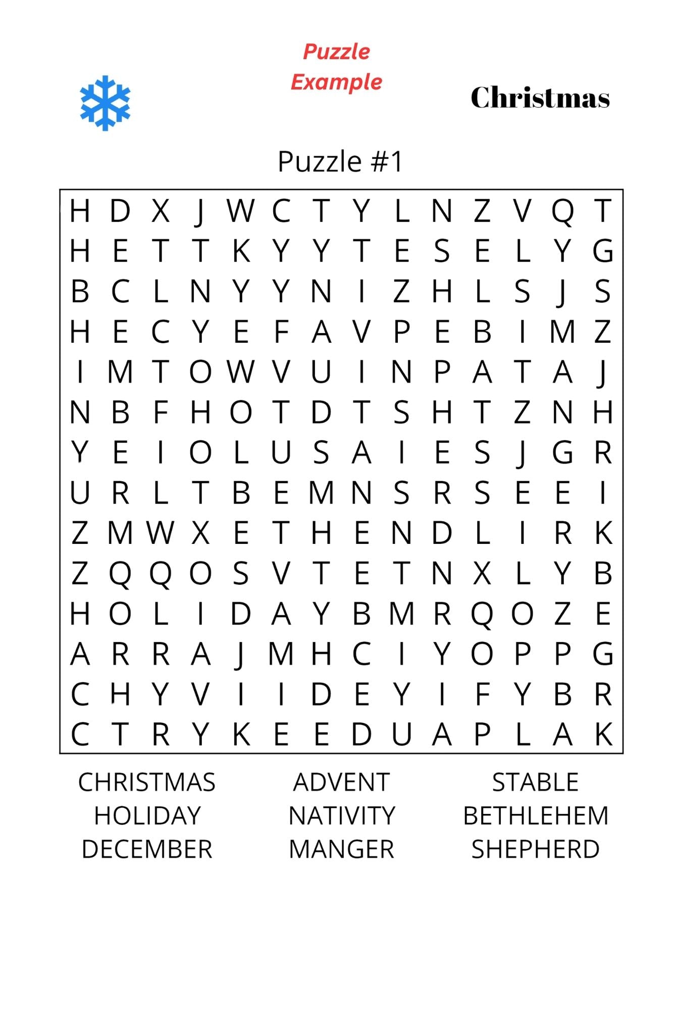Word Search - Christmas (Paperback)