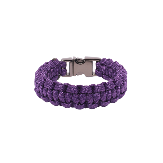Paracord Bracelet - Cobra Style - Purple