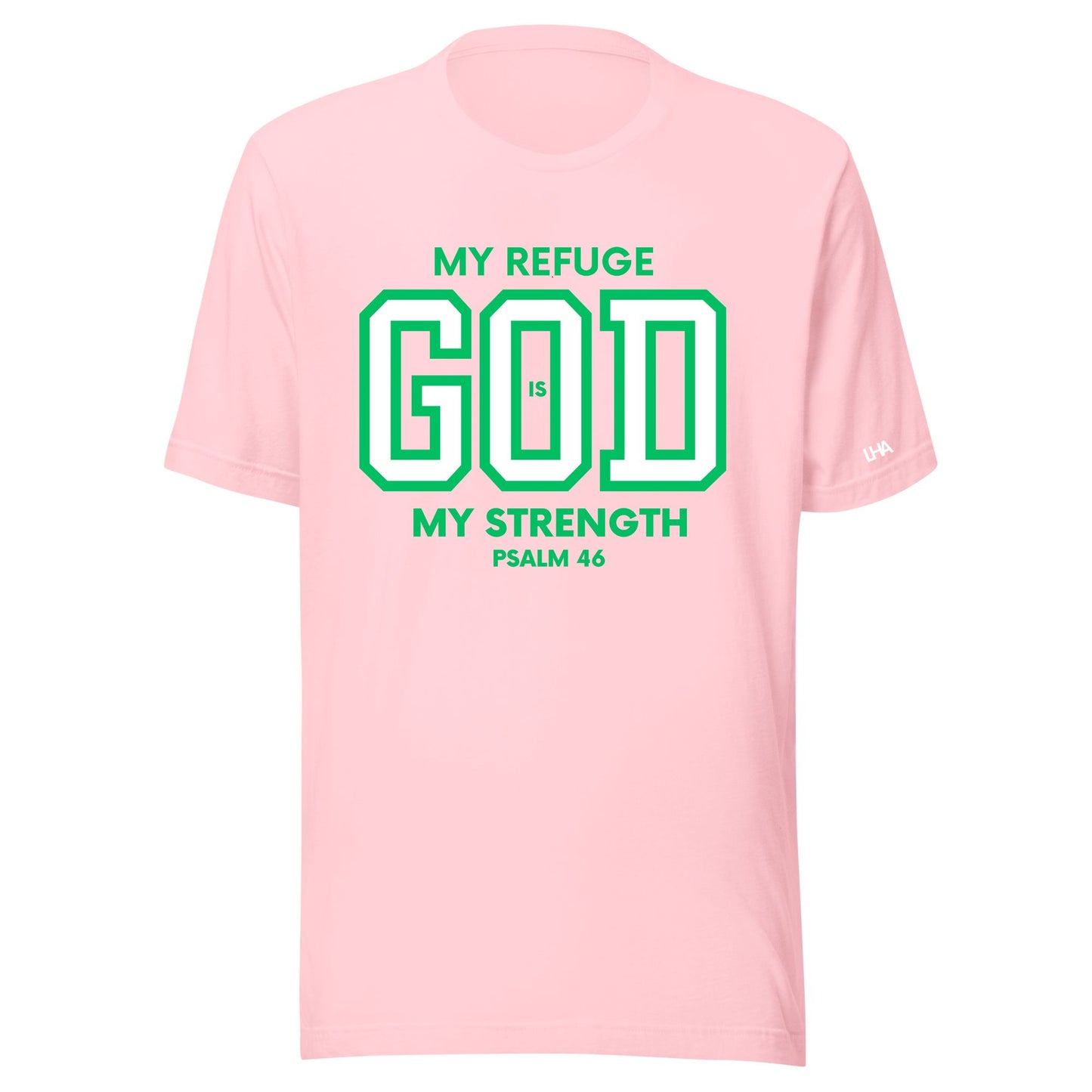 T-Shirt - God is My Refuge - Pinks