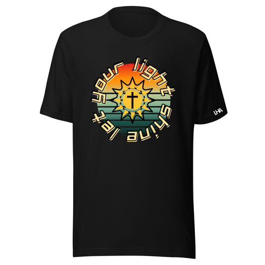 T-Shirt - Let Your Light Shine - Sunburst