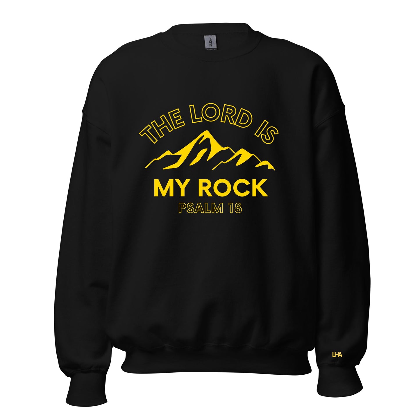 Sweatshirt - The Lord is My Rock - GOLD FOIL