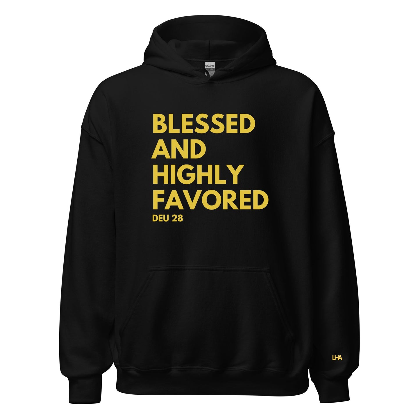 Hoodie - Blessed AHF - Text - GOLD FOIL