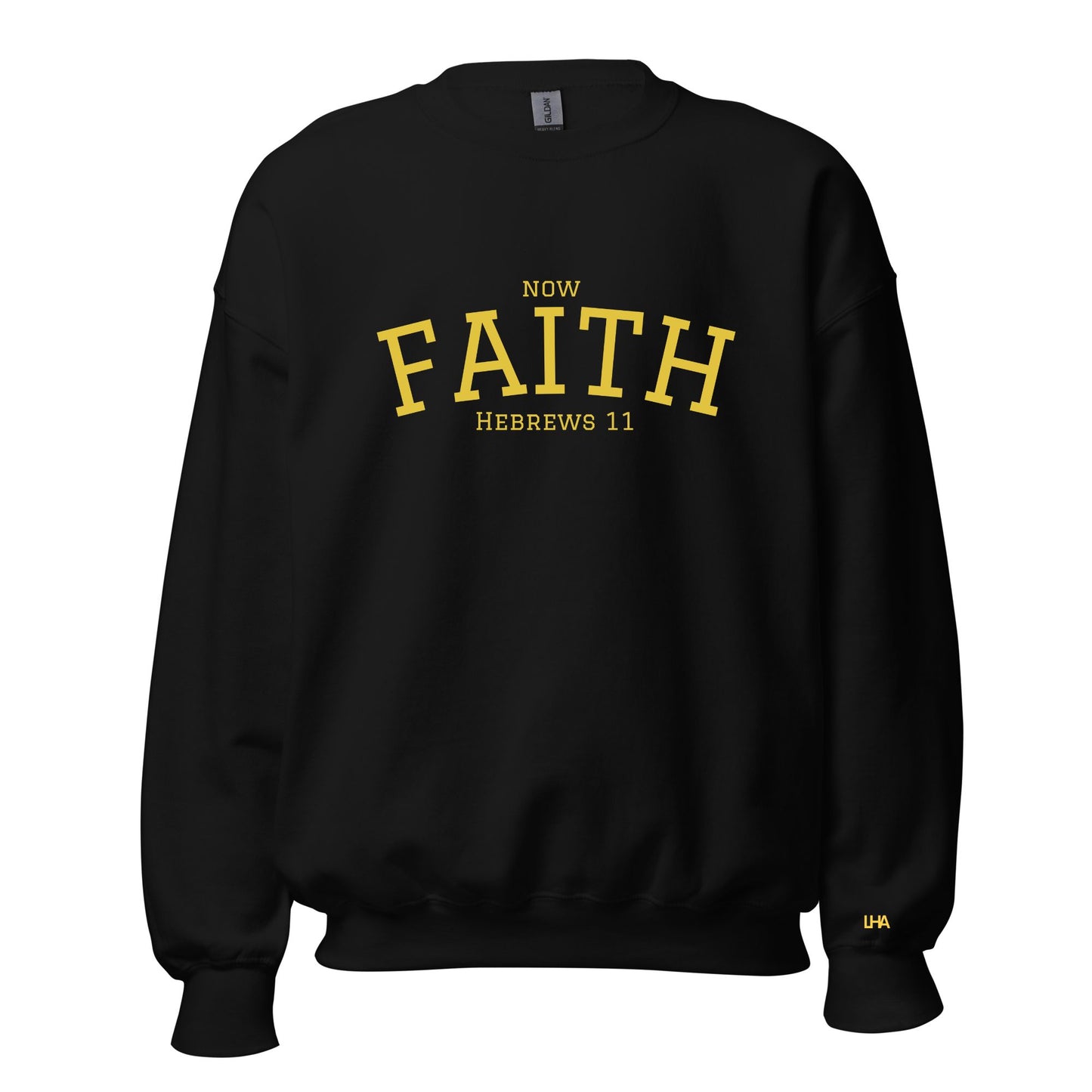 Sweatshirt - Now Faith - Collegiate - GOLD FOIL