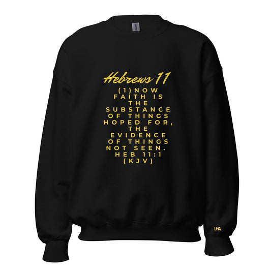 Sweatshirt - Hebrews 11 - Scripture - GOLD FOIL