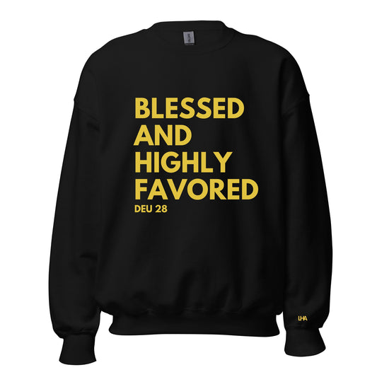 Sweatshirt - Blessed AHF - Text - GOLD FOIL