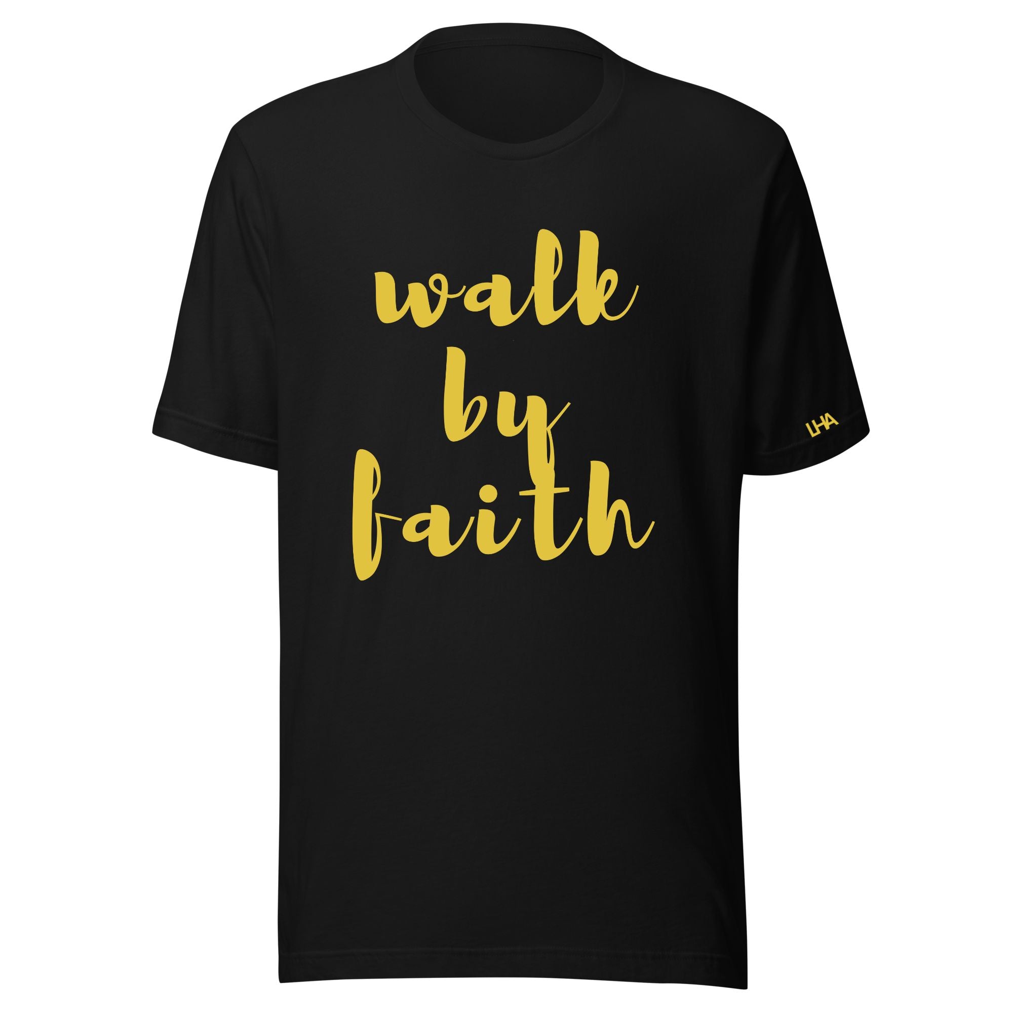 Gold Foil - Walk by Faith - T-Shirt