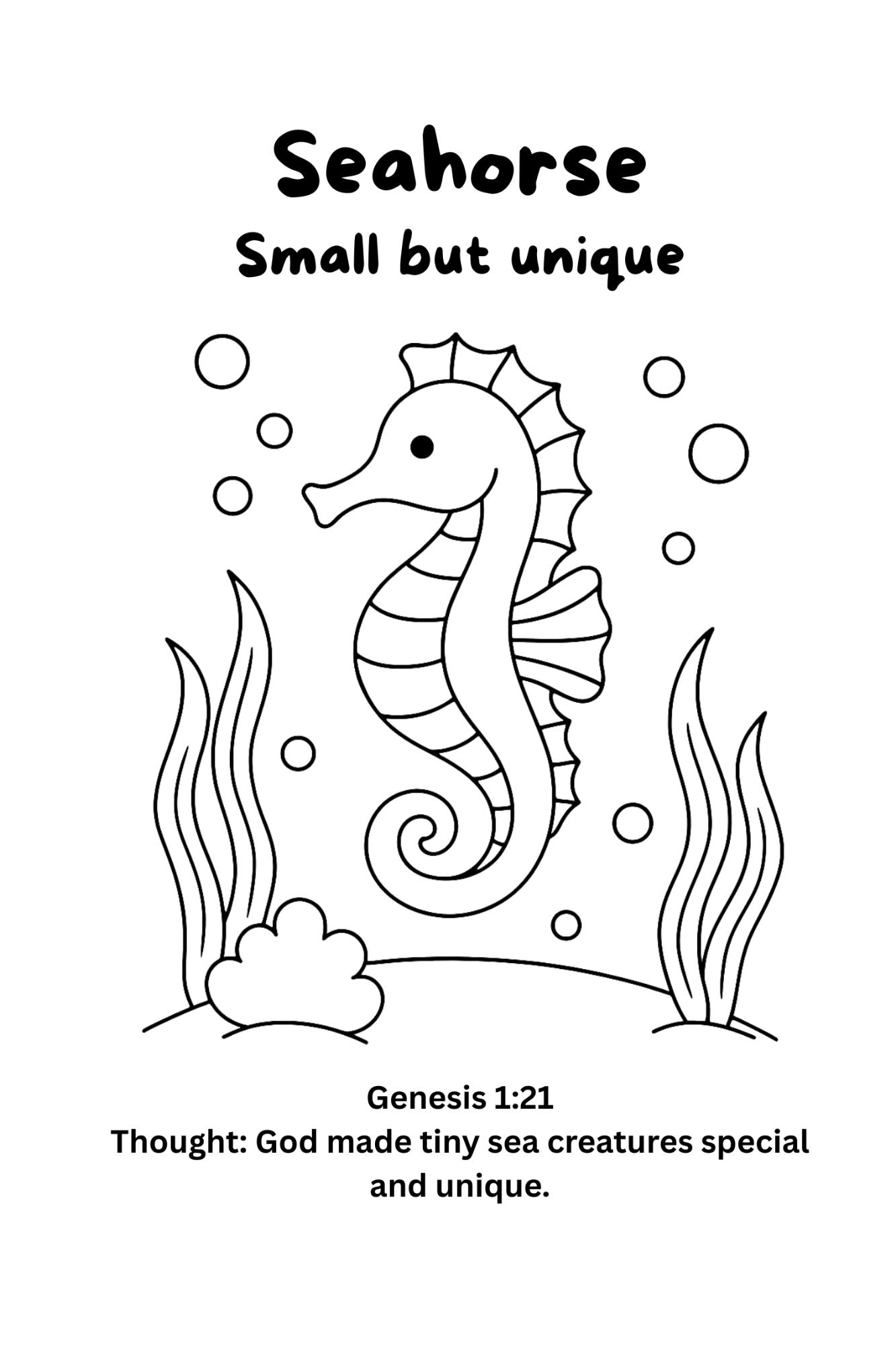 Coloring Book - Sea Creatures (Paperback)