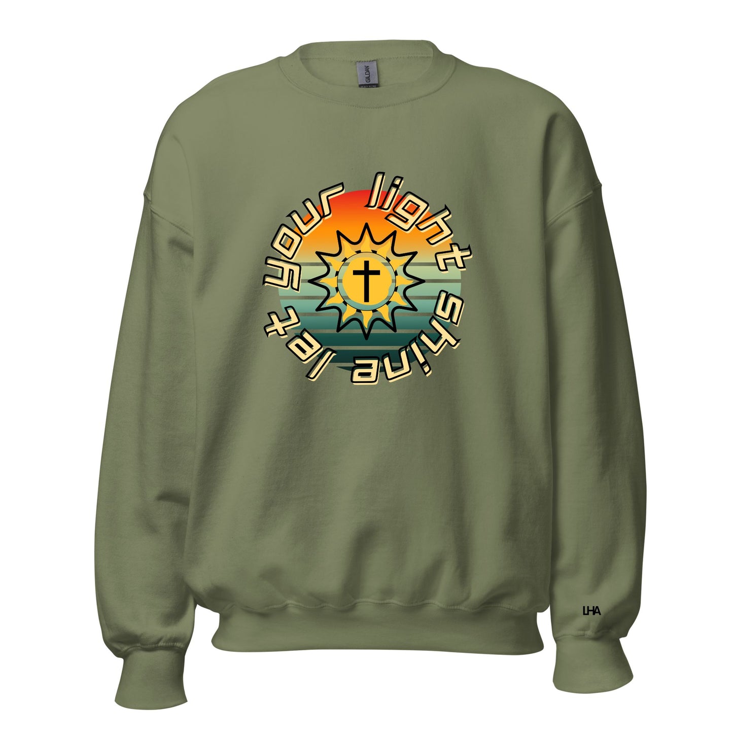 Sweatshirt - Let Your Light Shine - Sunburst