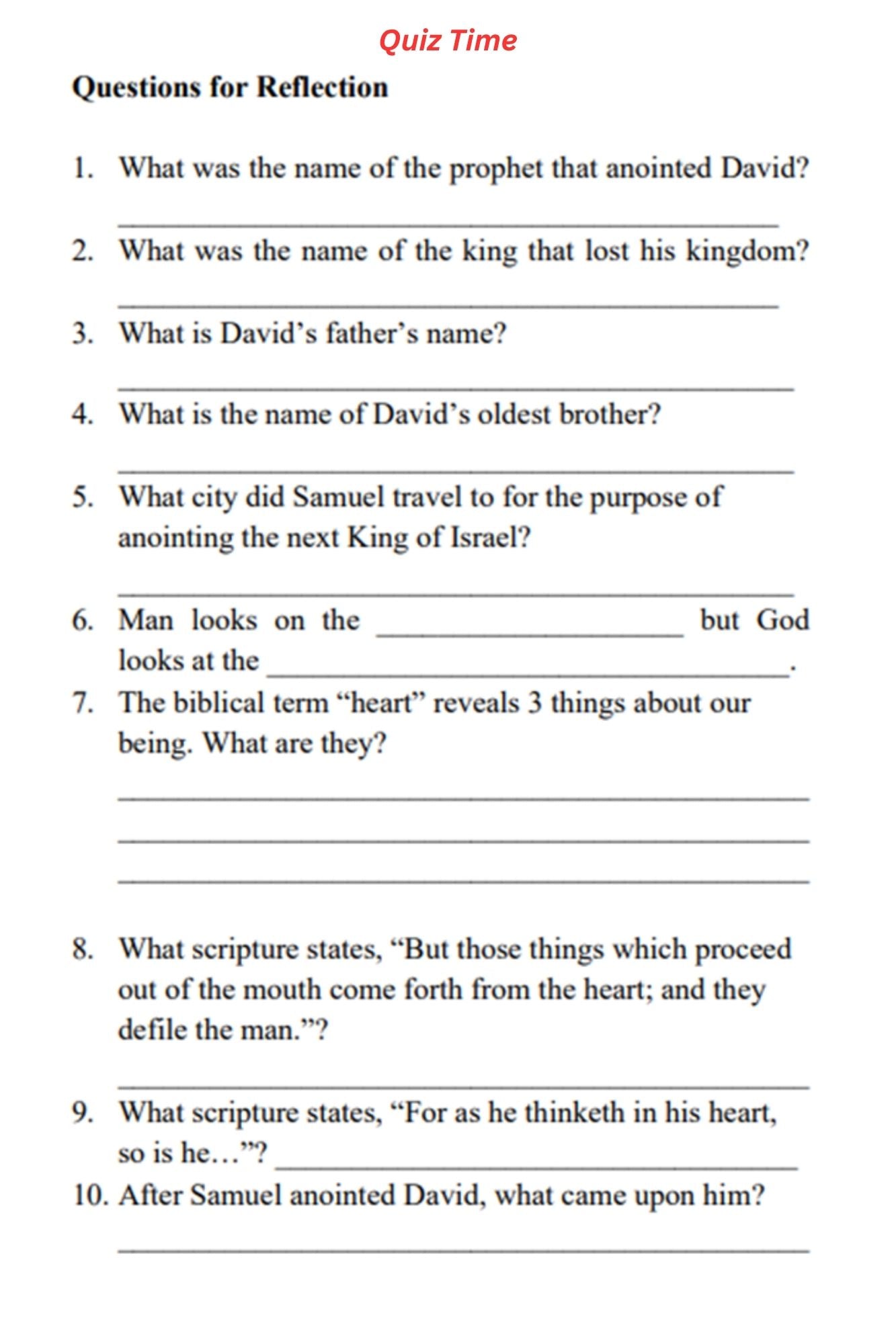 Bible Study - The Life of David - King of Israel (Paperback)