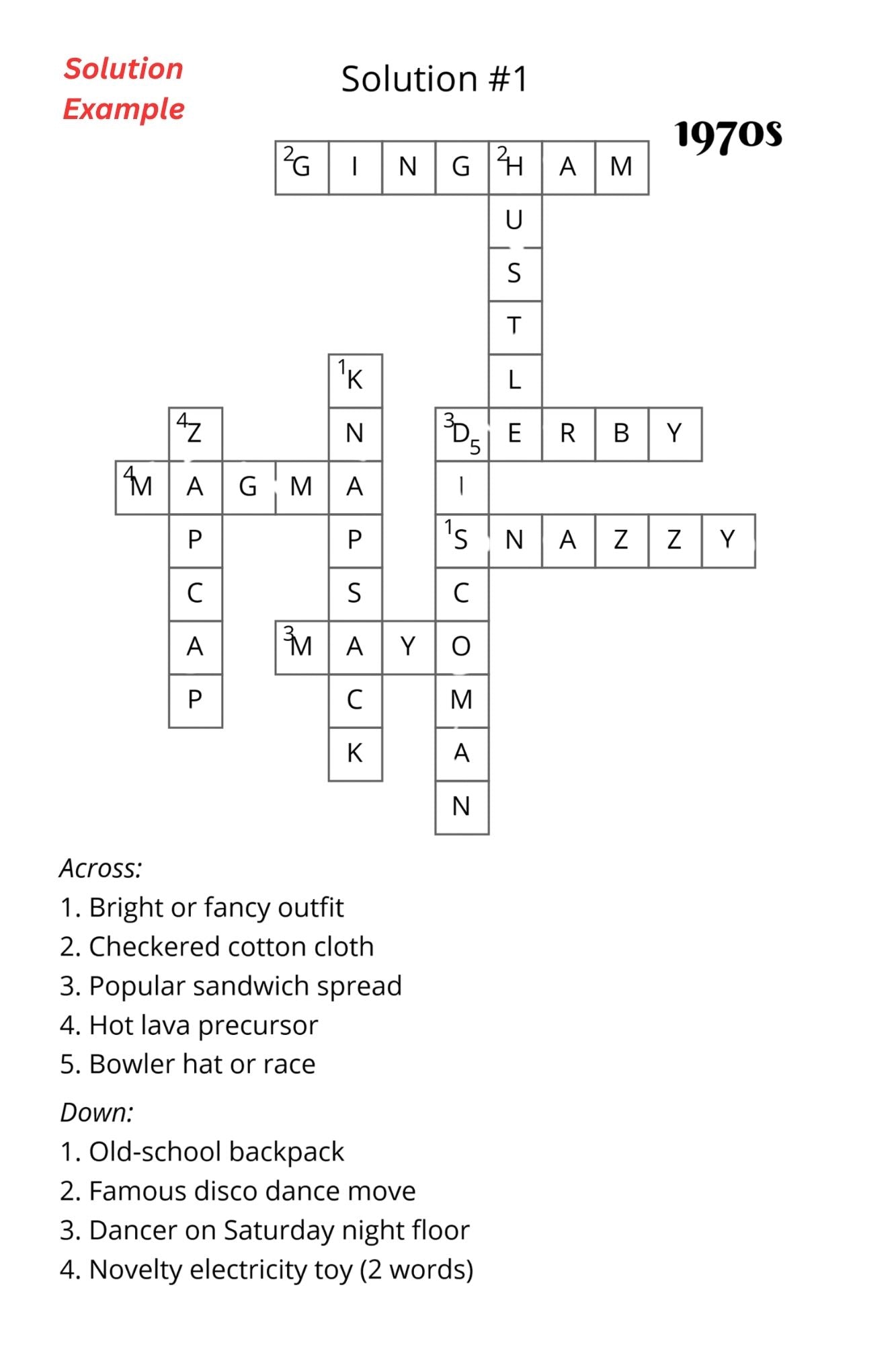 Crossword - Groovy 70s (Paperback)