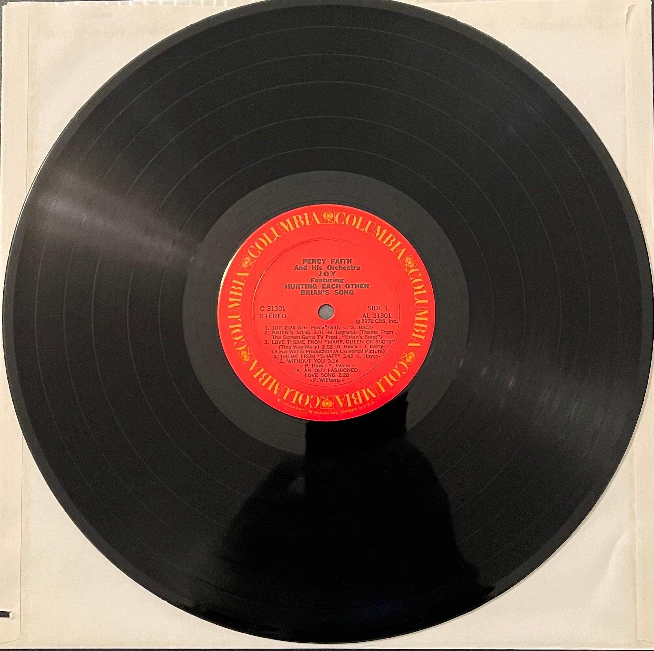 Vintage Vinyl - Percy Faith and his Orchestra featuring Brian's Song Joy – Jazz – Easy Listening - VG+