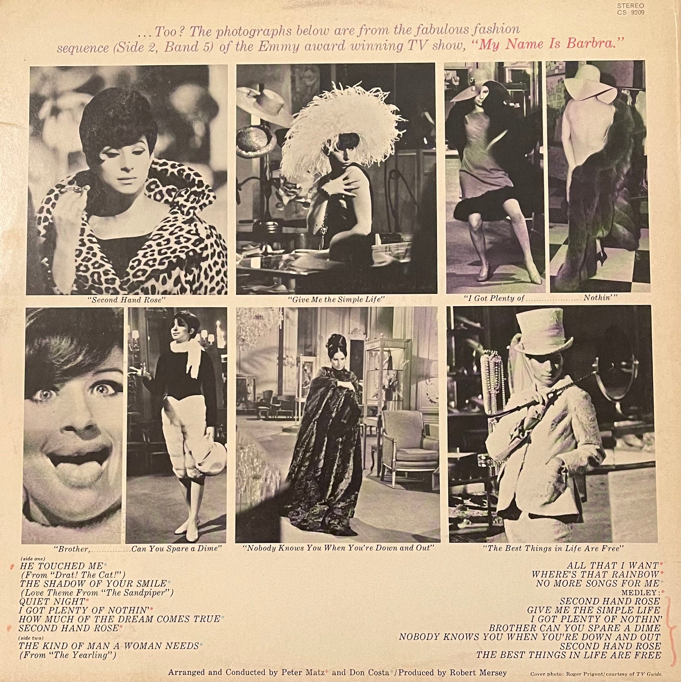 Vintage Vinyl - 1965 - Barbra Streisand - My Name is Barbra, Two... – Vocal Ballad – (CS 9209) VG+