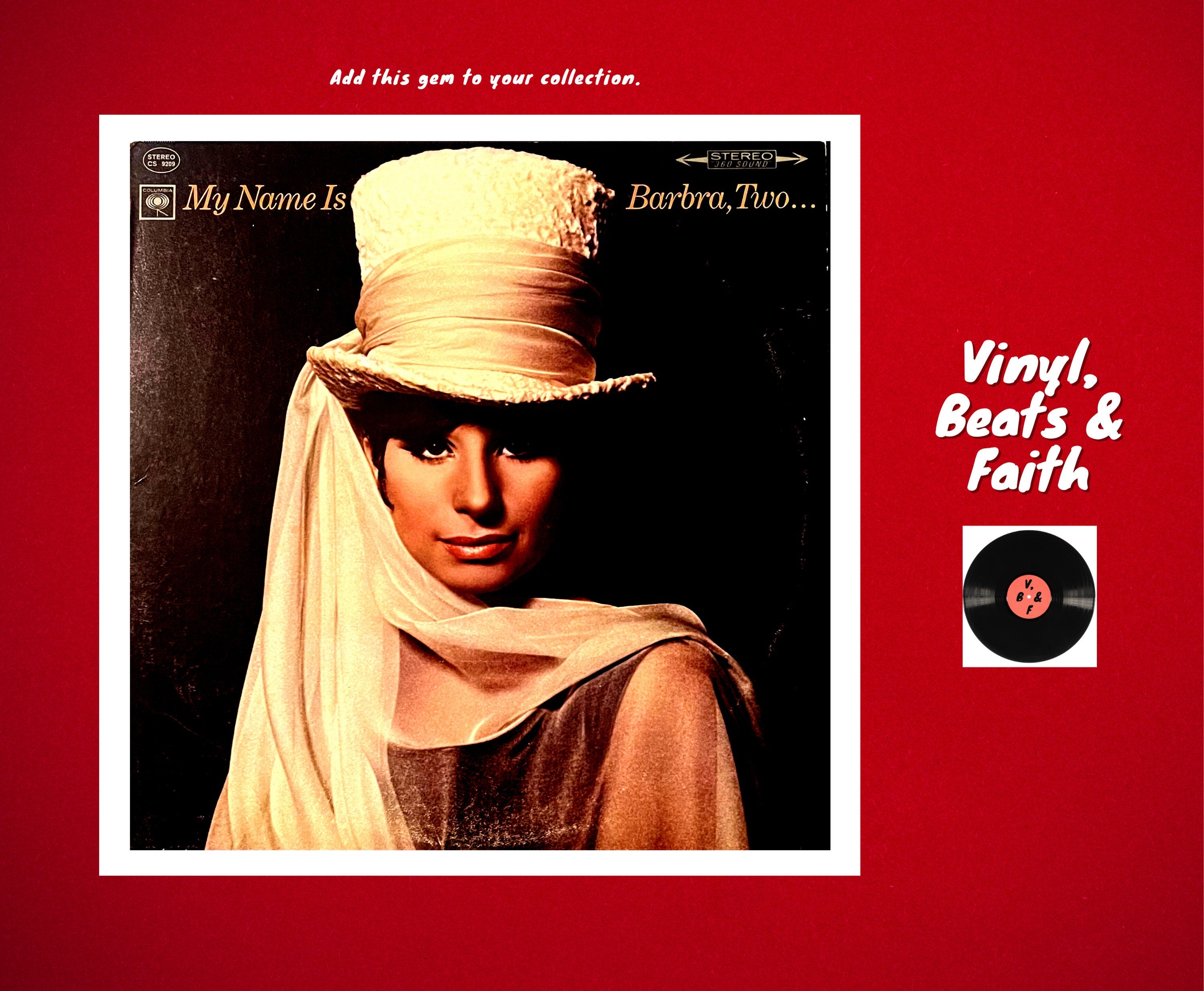 Vintage Vinyl - 1965 - Barbra Streisand - My Name is Barbra, Two... – Vocal Ballad – (CS 9209) VG+