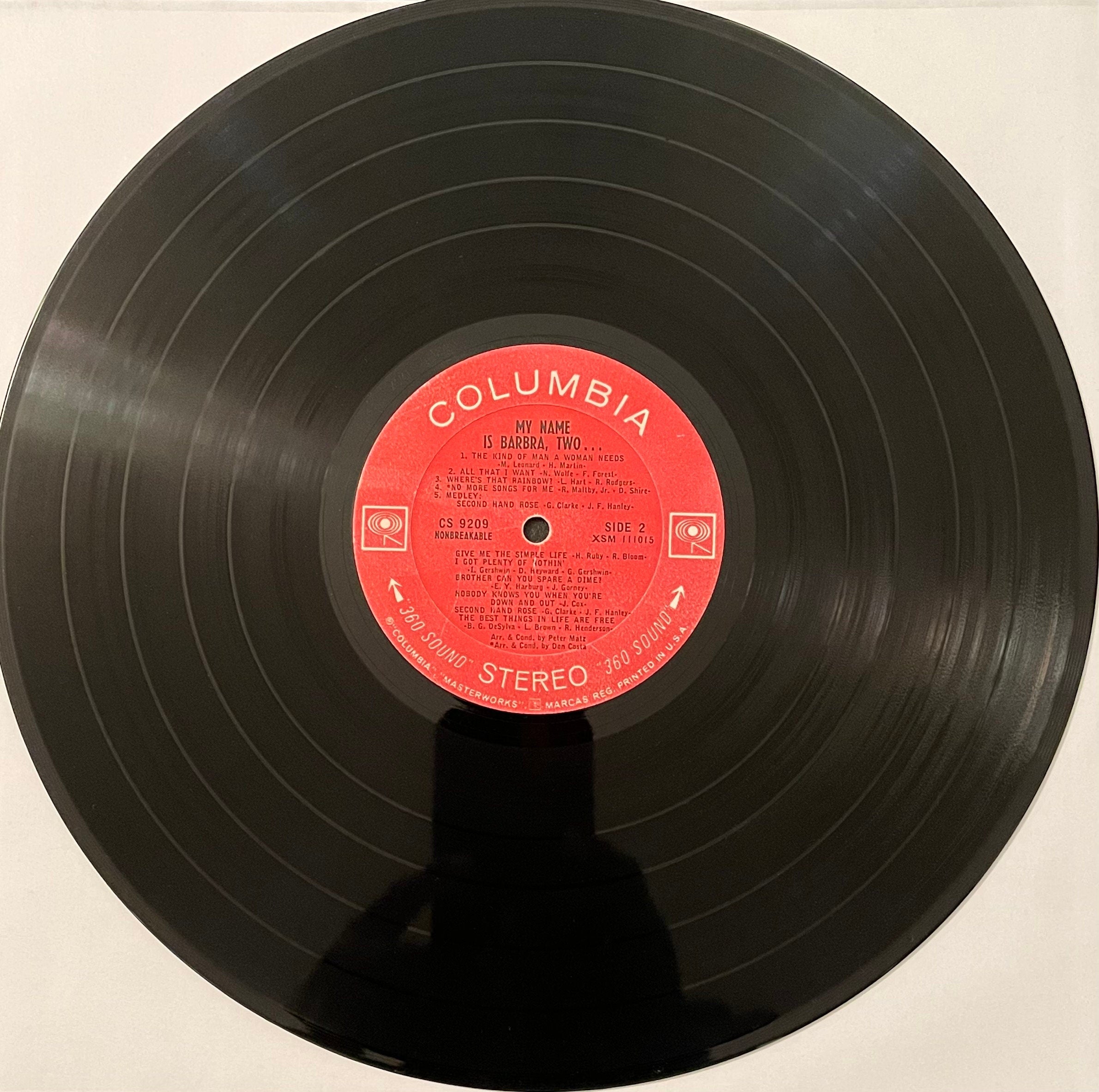 Vintage Vinyl - 1965 - Barbra Streisand - My Name is Barbra, Two... – Vocal Ballad – (CS 9209) VG+