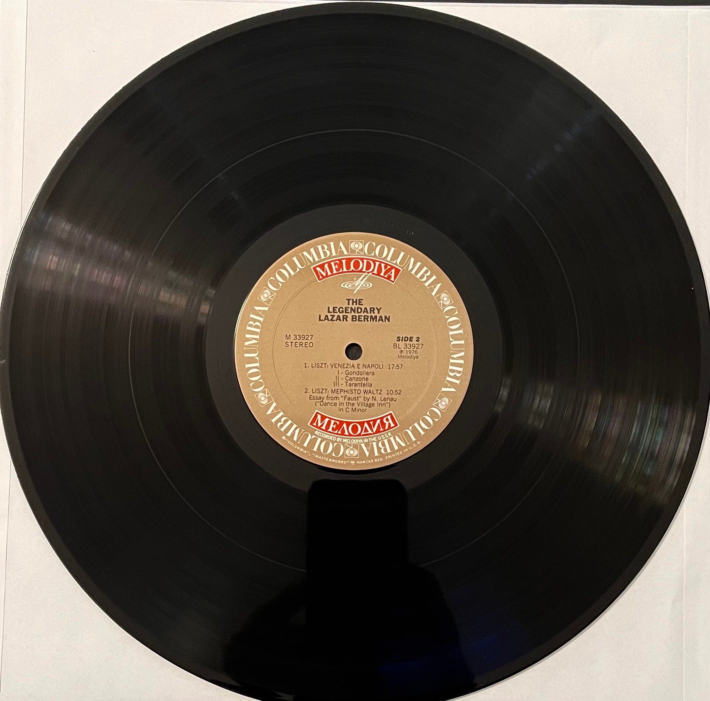 Vintage Vinyl - Lazar Berman - The Legendary Lazar Berman Plays Liszt - Classical - 1976 - VG+