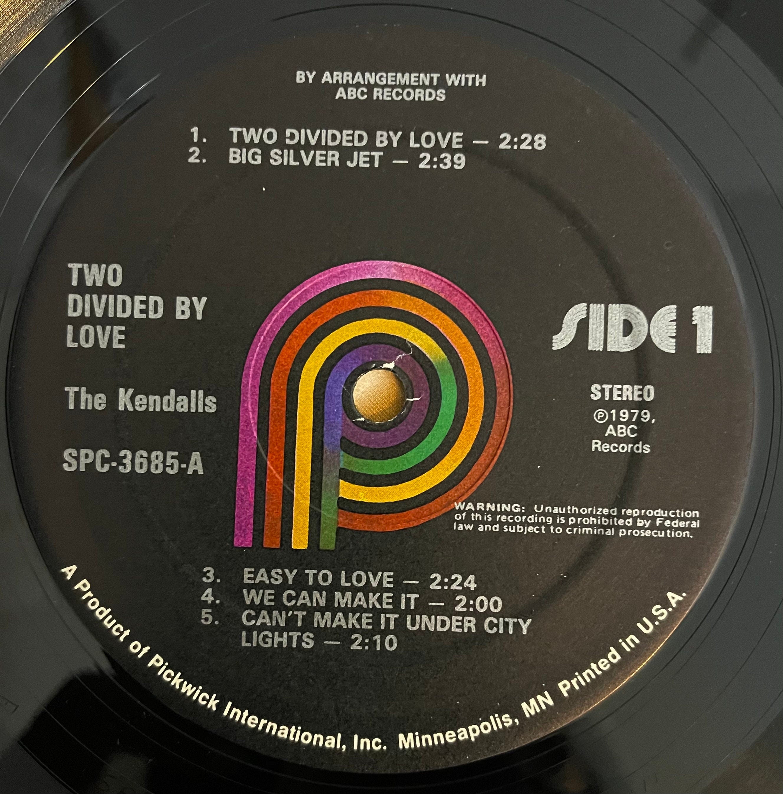 Vintage Vinyl - The Kendalls – Two Divided By Love - 1979 - Folk, World, Country – VG+