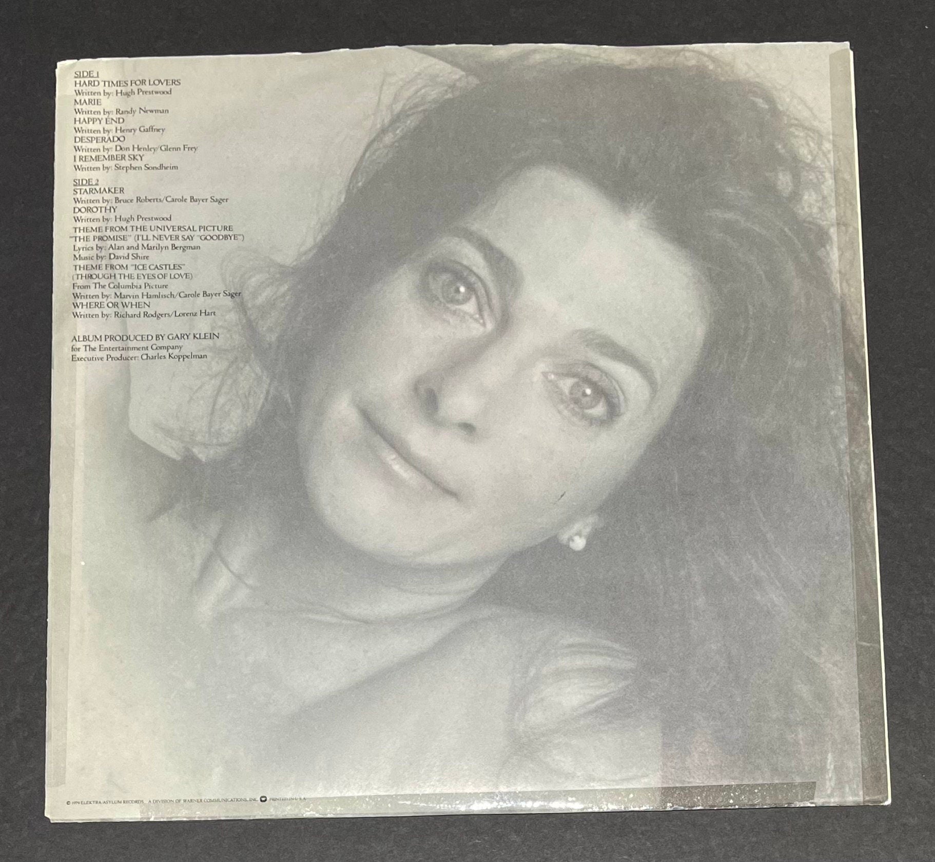 Vintage Vinyl - Judy Collins - Hard Times For Lovers - 1979 – Folk – Easy Listening - VG+