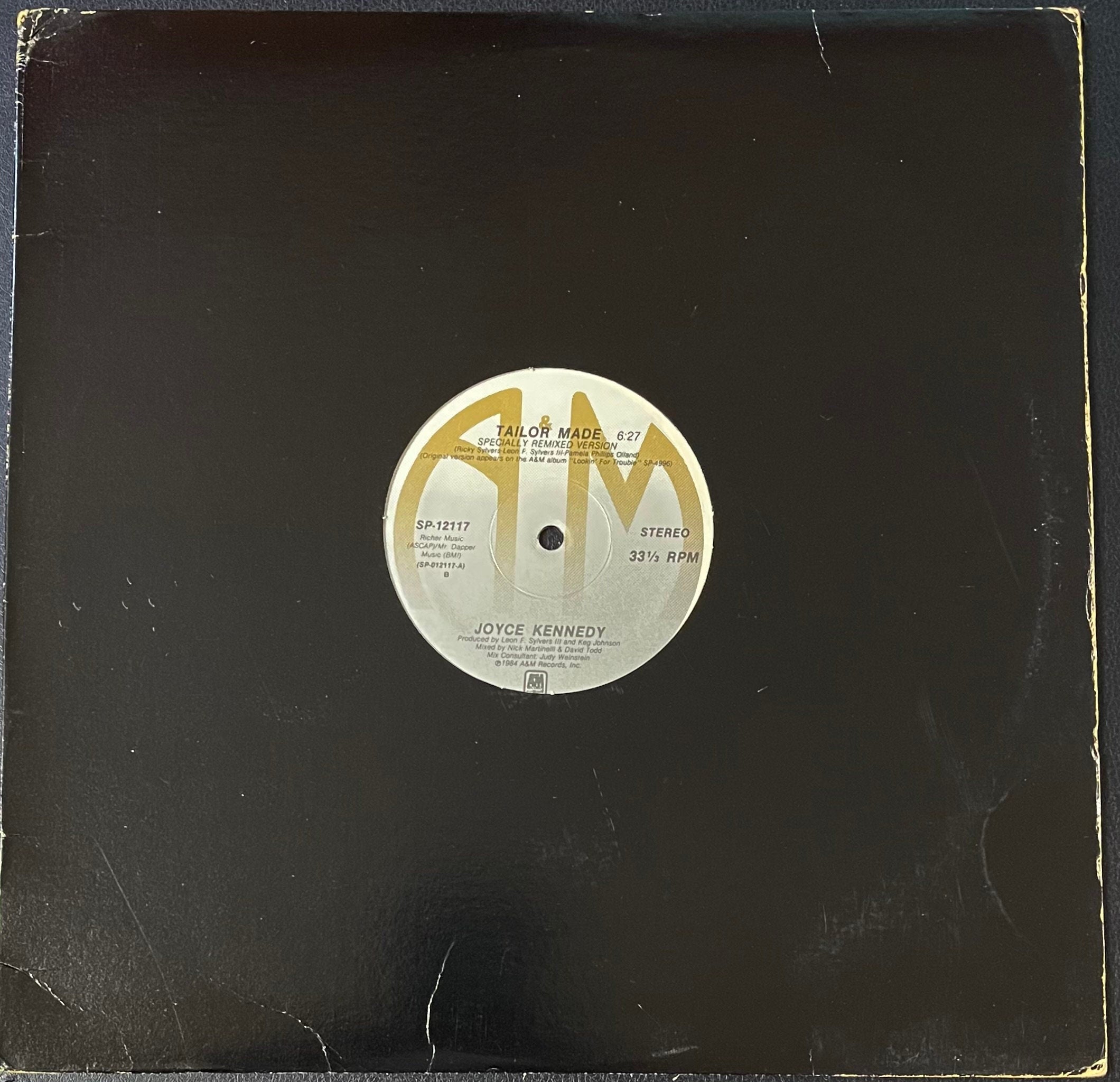Joyce Kennedy - Tailor Made / Stronger Than Before – A&M Records – 1984 - Electro-Funk Soul - 12" Vinyl