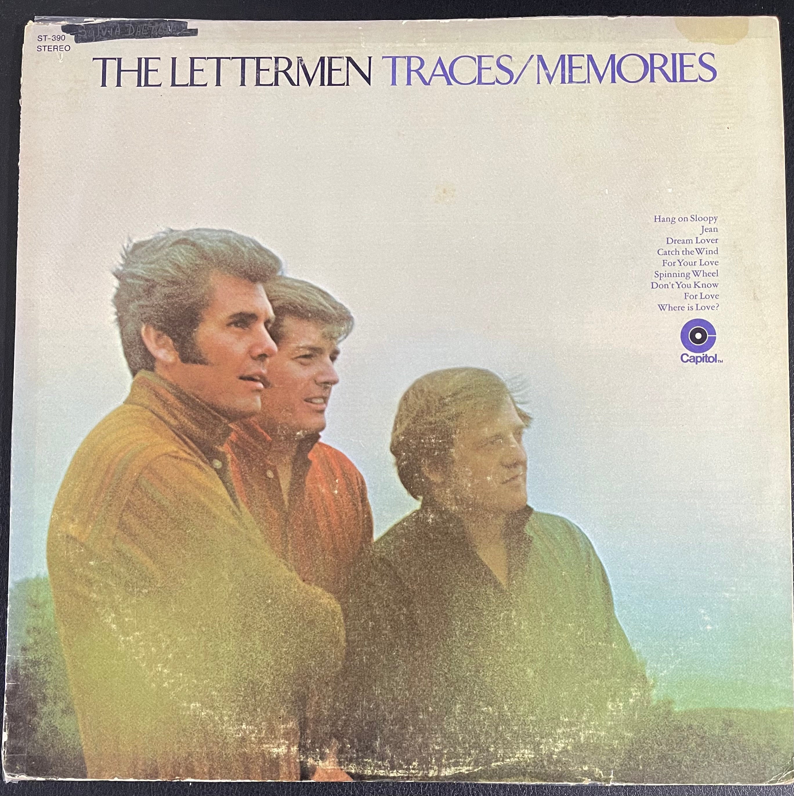 Vintage Vinyl - The Lettermen - Traces/Memories - 1969 - Pop/Vocal - Capitol Records - ST 390 - VG+