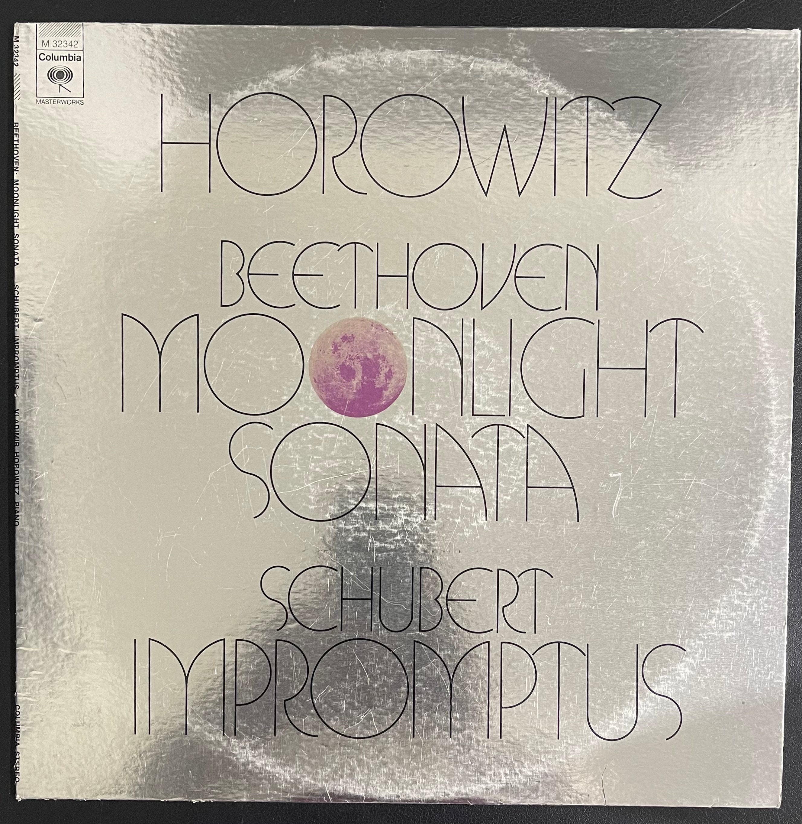 Vintage Vinyl - Horowitz - Beethoven/ Schubert - Moonlight Sonata/ Impromptus - Columbia - M 32342 - 1973 - VG+