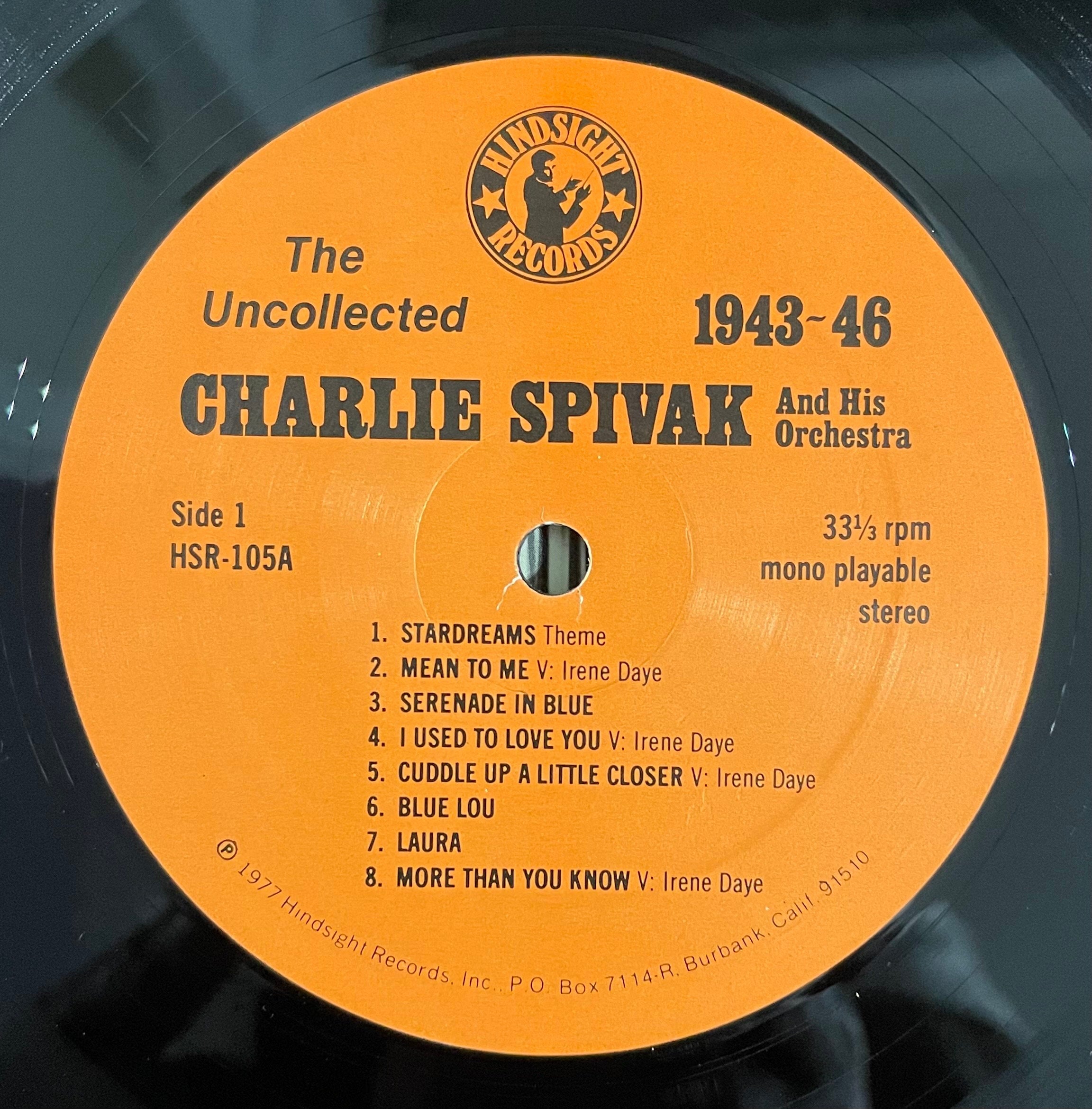 Vintage Vinyl - Charlie Spivak and His Orchestra - The Uncollected Charlie Spivak - 1943-1946 - Jazz - Easy Listening - VG+