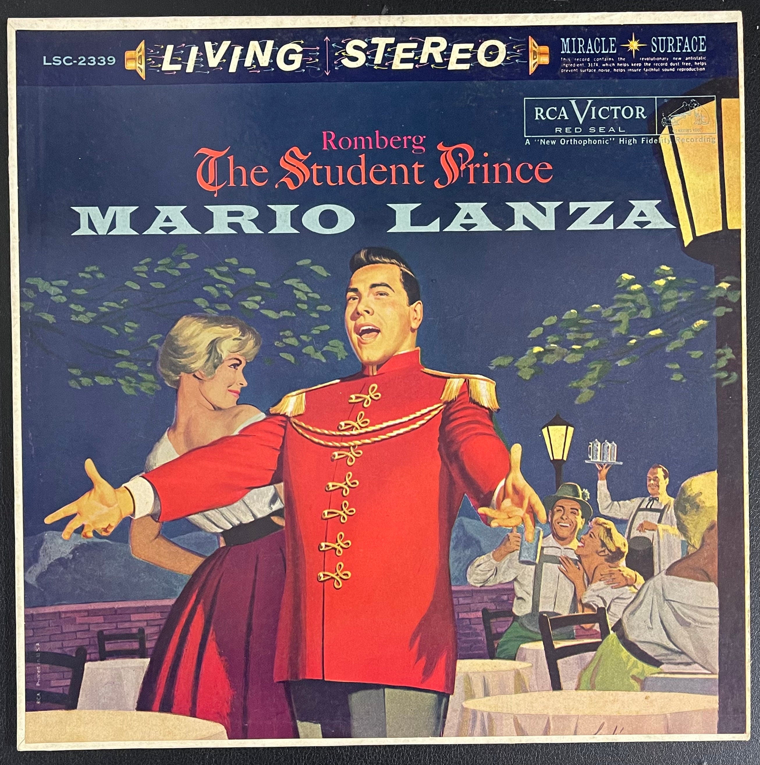 Vintage Vinyl - Mario Lanza - The Student Prince - RCA Victor Red Seal - LSC-2339 - Musical/Stage - VG+