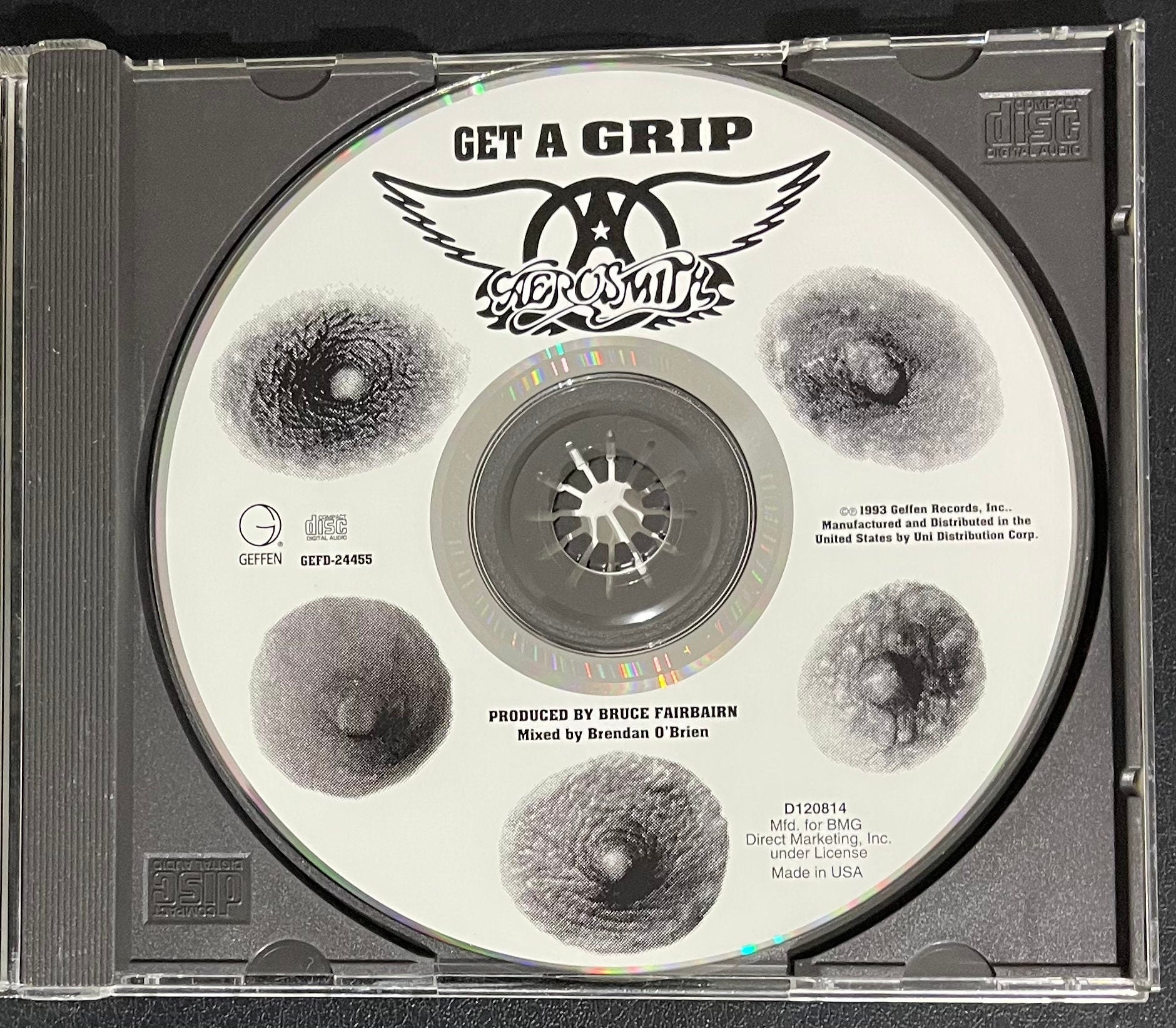 Vintage CD - Aerosmith - Get A Grip -  1993 - Hard Rock/Rock - Geffen Records - VG+