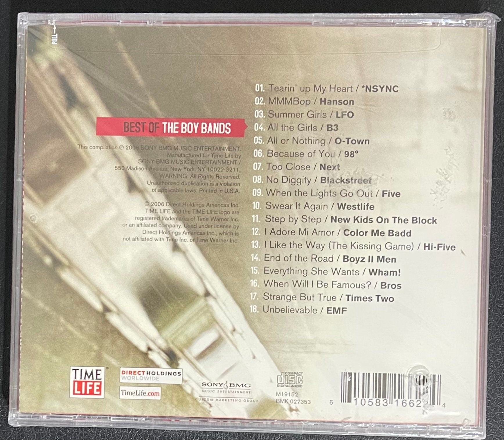 Vintage CD - Best of The Boy Bands - Various - 2006 - Pop/Funk/Soul - Time Life - VG+