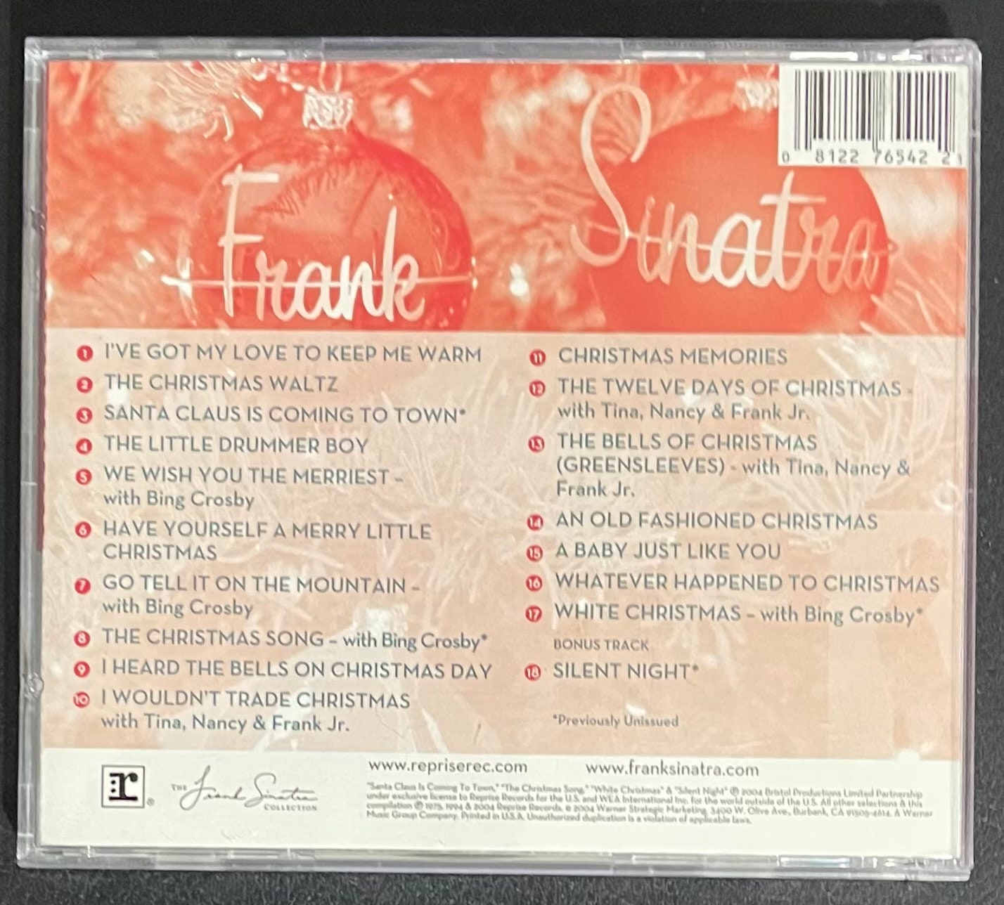 Vintage CD - Frank Sinatra - The Christmas Collection - 1974, 1994, and 2004 - Christmas/ Holiday - Reprise Records - VG+