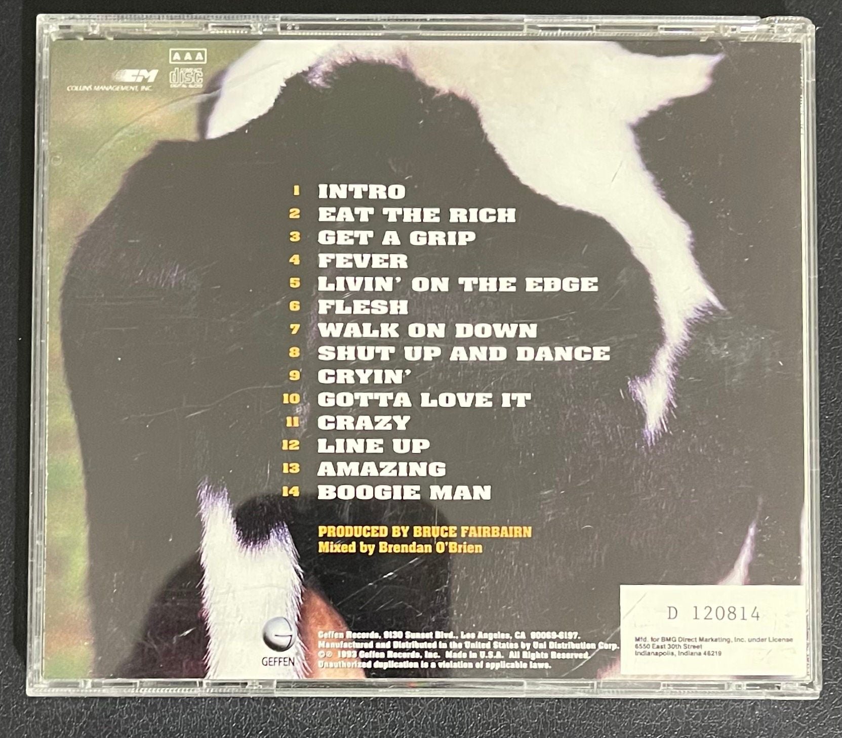 Vintage CD - Aerosmith - Get A Grip -  1993 - Hard Rock/Rock - Geffen Records - VG+