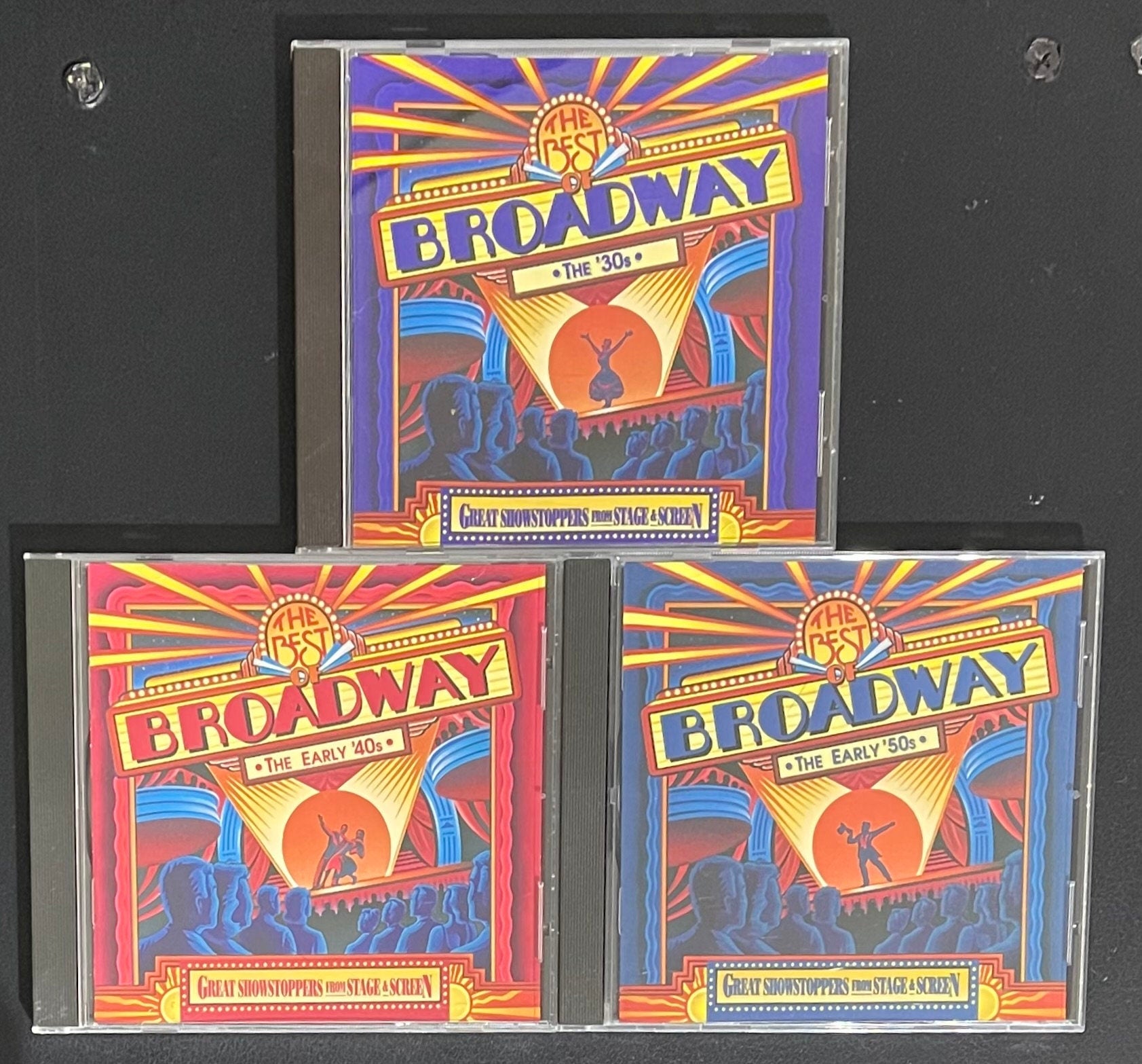 Vintage CD - The Best of Broadway - The 30s, 40s, and 50s - Variety -  1996 - Stage/Screen - Rhino Records - VG+