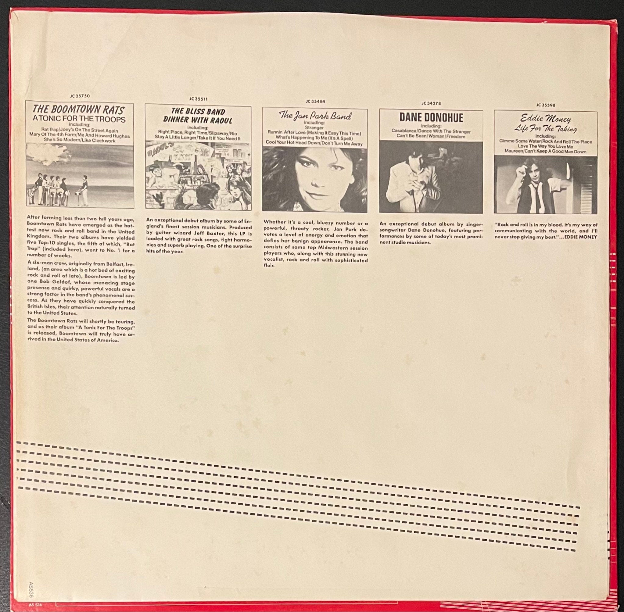 Vintage Vinyl - Various Artists - Big Red Music - RED VINYL Promo- Pop/Rock - Columbia Records - 1978 - VG+