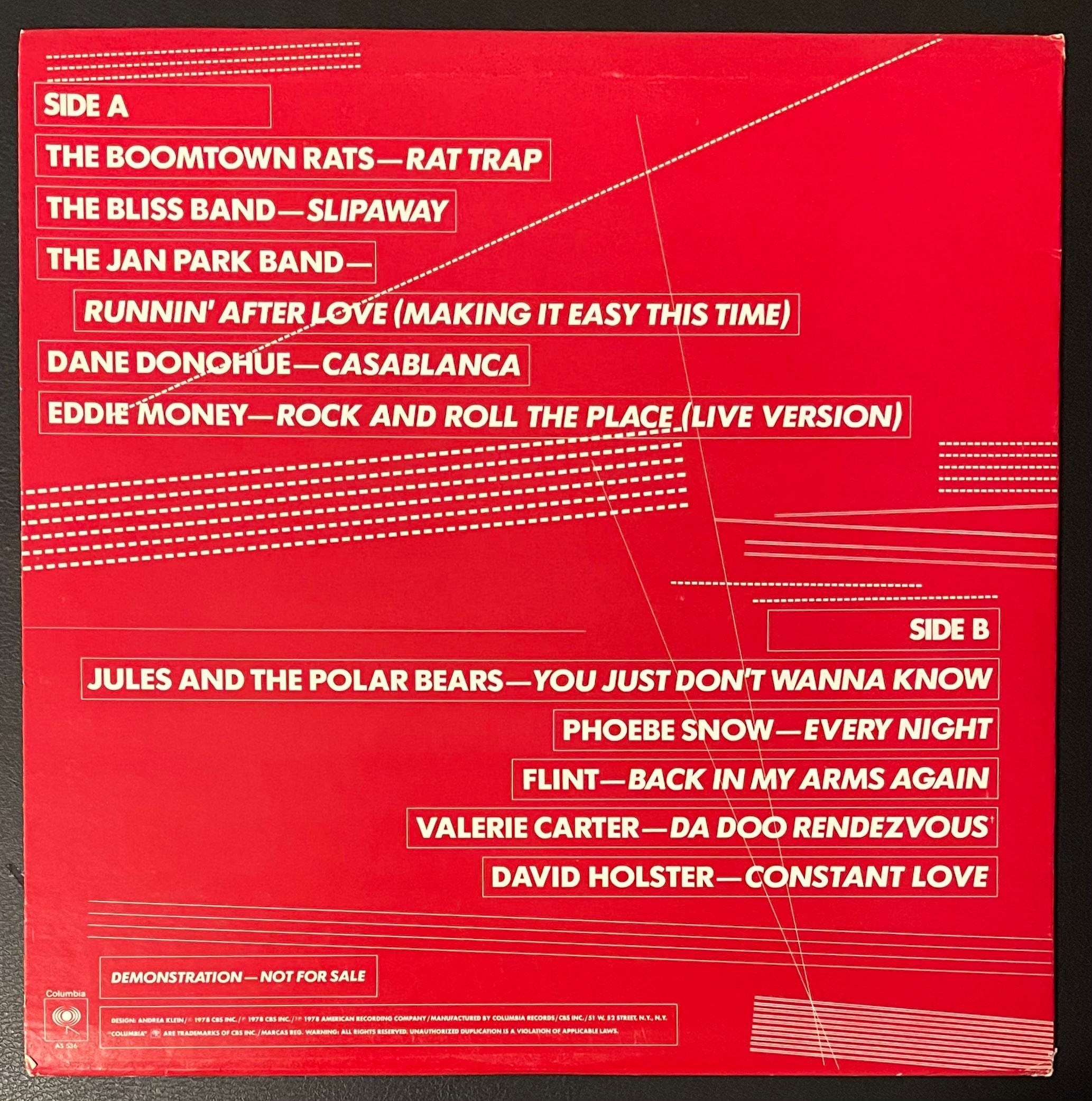 Vintage Vinyl - Various Artists - Big Red Music - RED VINYL Promo- Pop/Rock - Columbia Records - 1978 - VG+