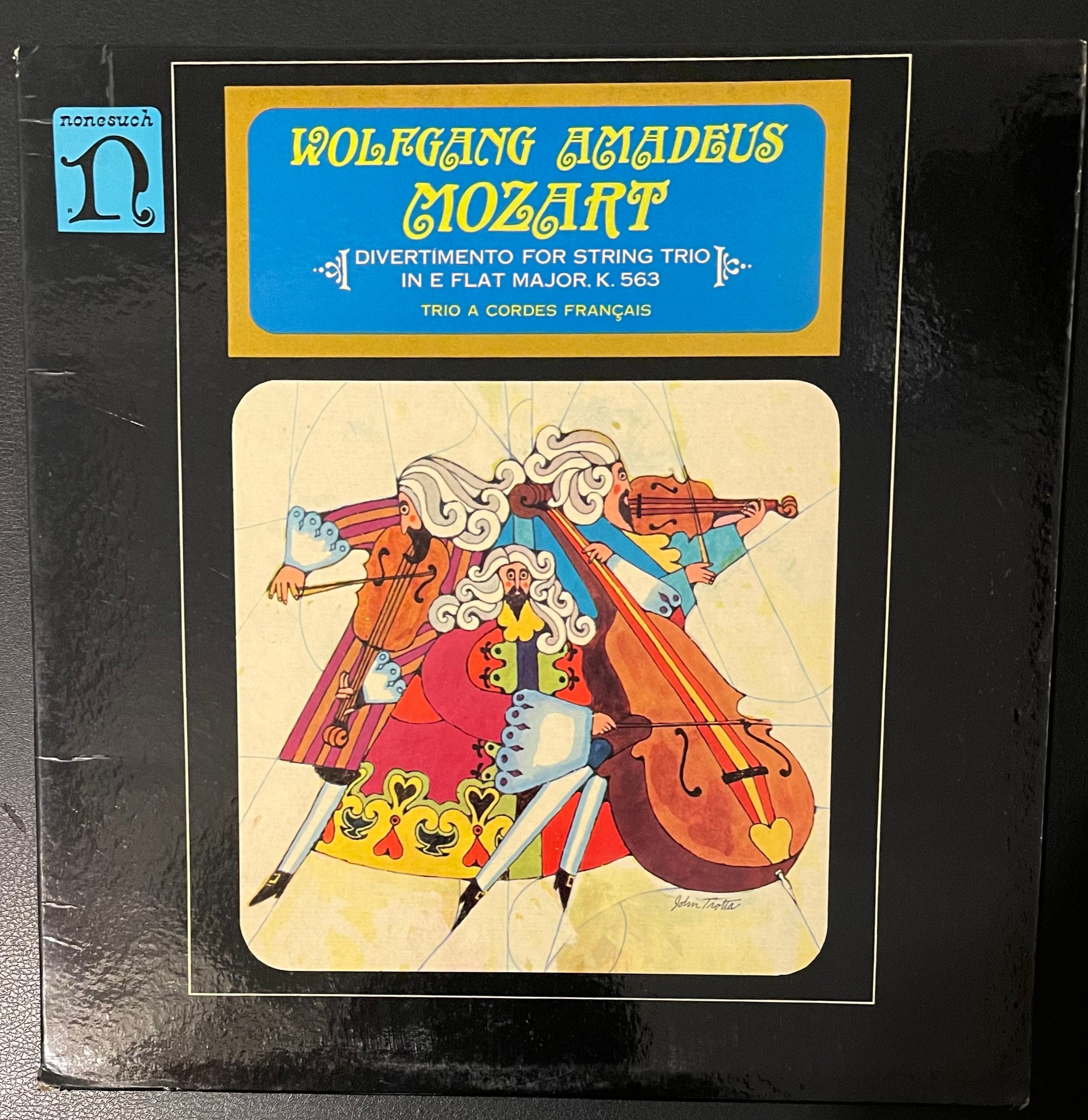 Vintage Vinyl - Wolfgang Amadeus Mozart, Trio A Cordes Francais - H-71102 - Classical - Nonesuch Records - 1966 - VG+