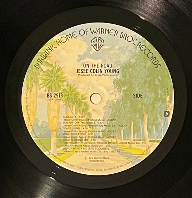 Vintage Vinyl - Jesse Colin Young - On The Road - Rock/Blues/Funk - Warner Bros Records - 1976 - VG+