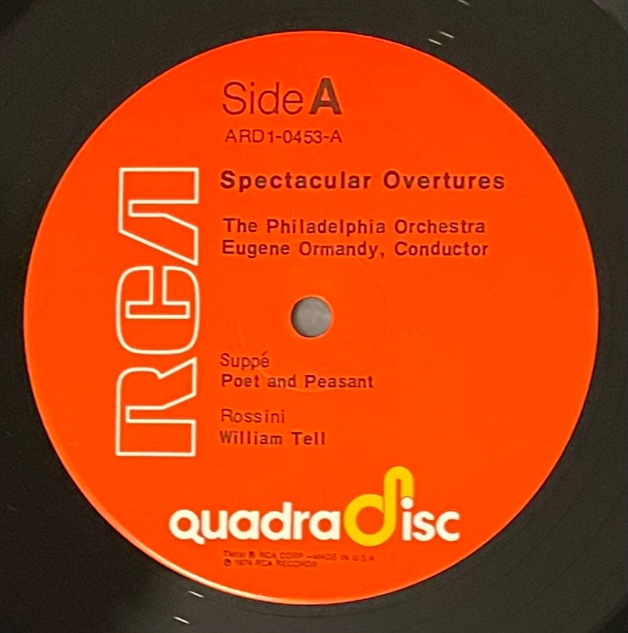 Vintage Vinyl - Eugene Ormandy and The Philadelphia Orchestra - Spectacular Overtures - Classical/Pop - RCA Records - 1974 - VG+