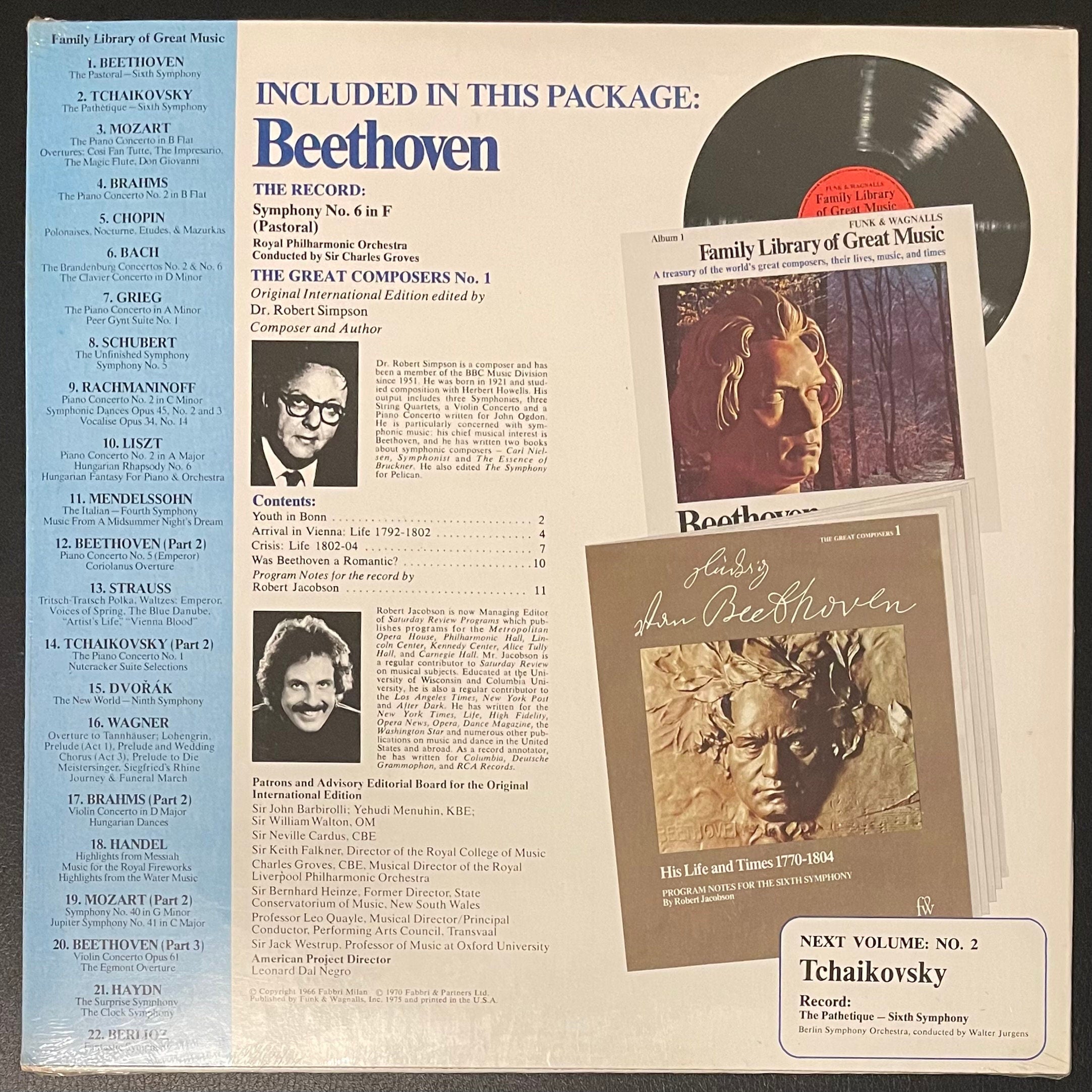 Vintage Vinyl - Funk & Wagnalls - Beethoven - The Pastoral Sixth Symphony - Classical/Pop - RCA Records - 1976 - VG++ (SEALED)