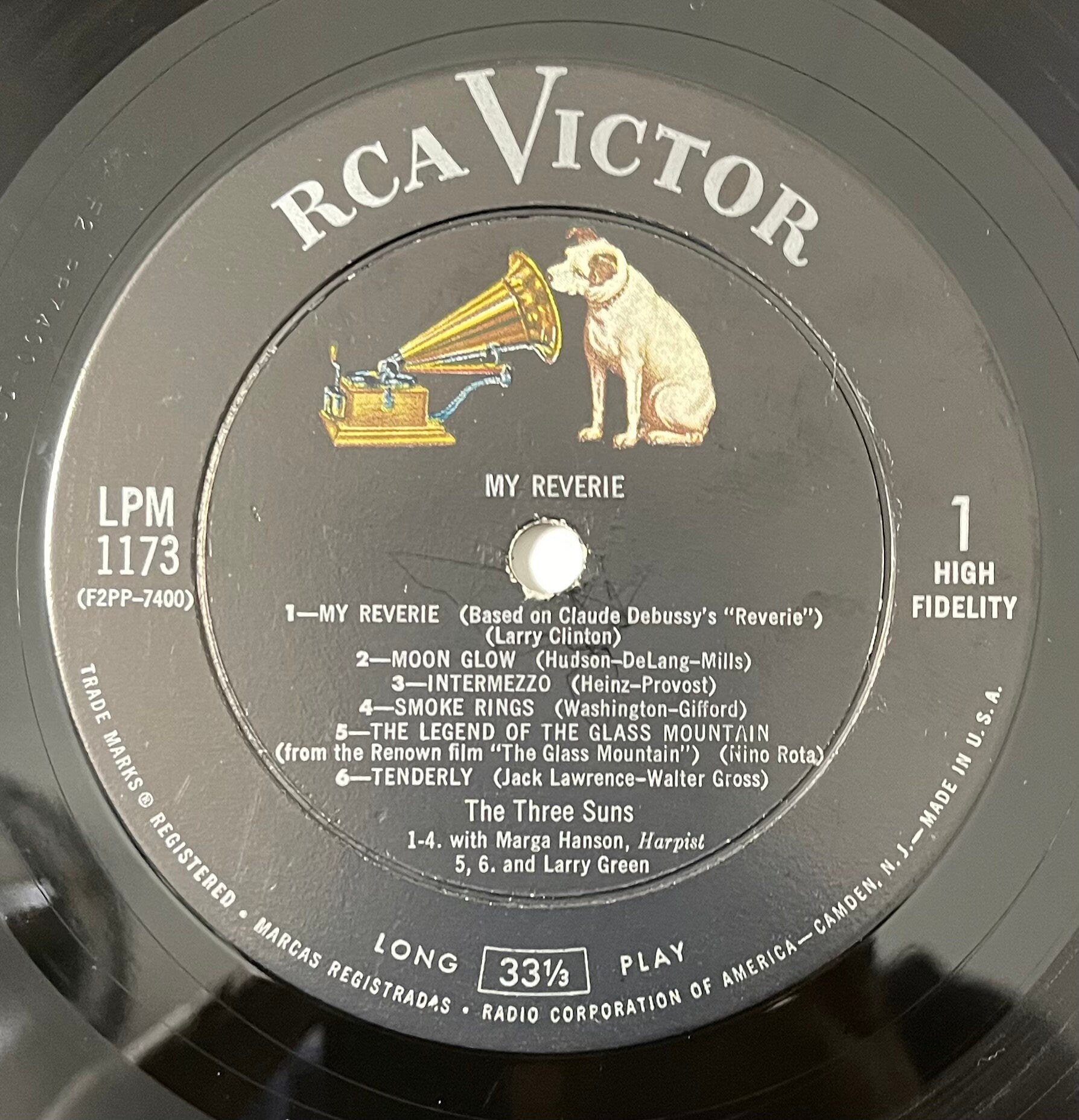 Vintage Vinyl - The Three Suns - My Reverie – RCA Records - LPM 1173 - Easy Listening - Jazz/Pop – 1956 - VG+ / Vinyl Album