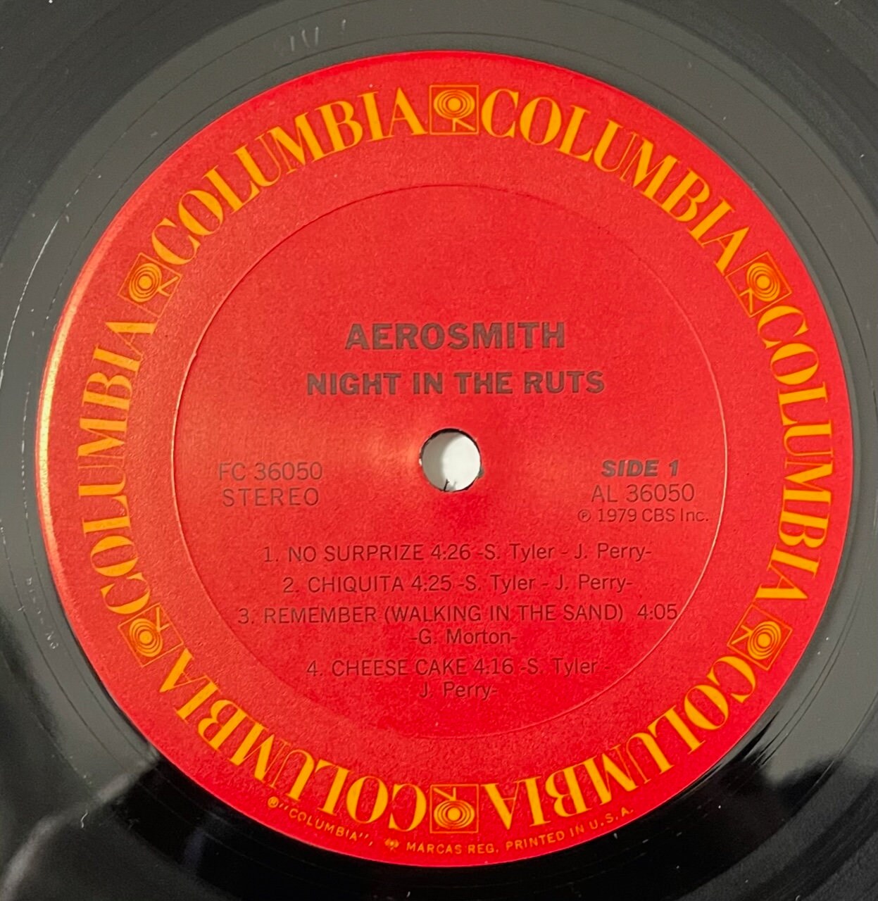 Vintage Vinyl - Aerosmith - Night In The Ruts - Rock/Classic - Columbia Records - 1979 - VG+