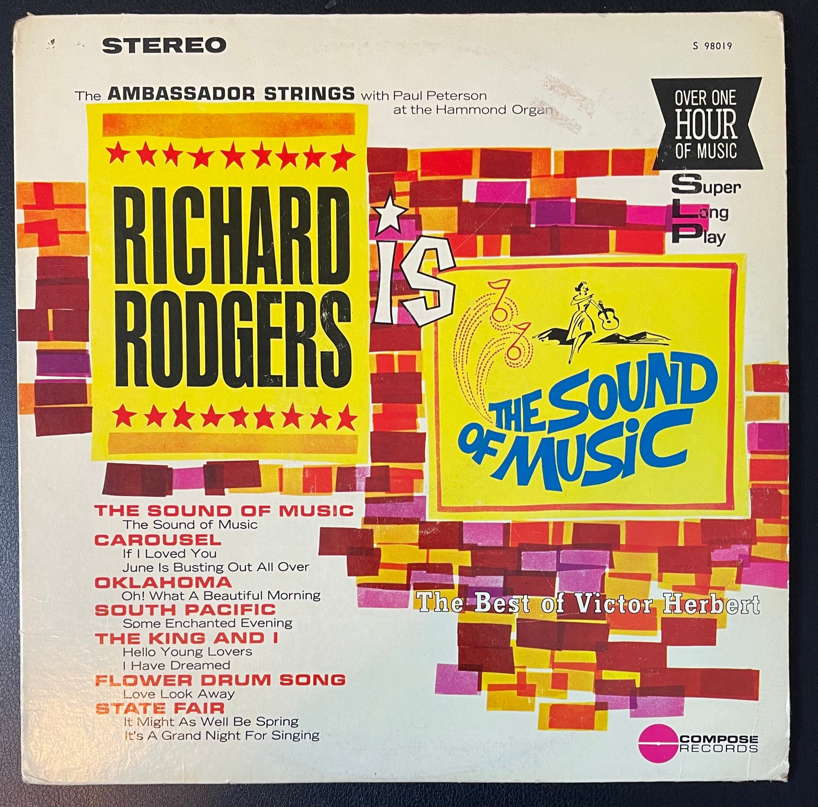 Vintage Vinyl - The Ambassador Strings - Richard Rodgers is The Sound of Music – Compose Records - S 98019 - Musical – 1960s - VG+ / Album