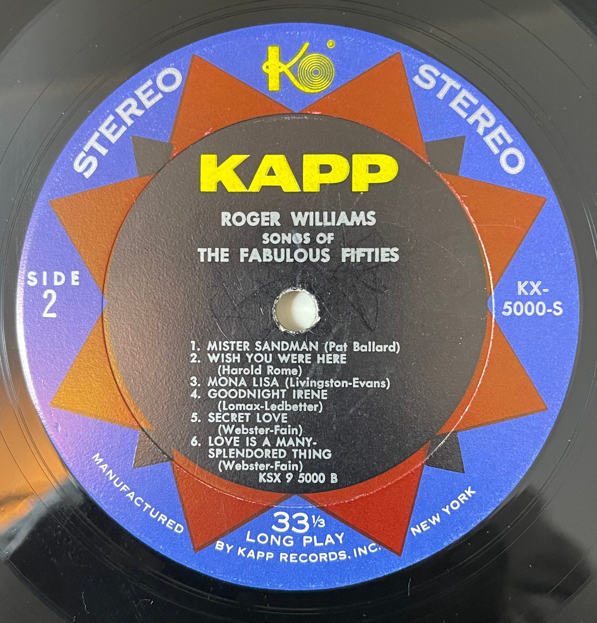 Vintage Vinyl - Roger Williams - Summer Winds and Your Special Requests - Pop/Easy Listening - KS 3434 - Kapp Records - 1965 - VG+