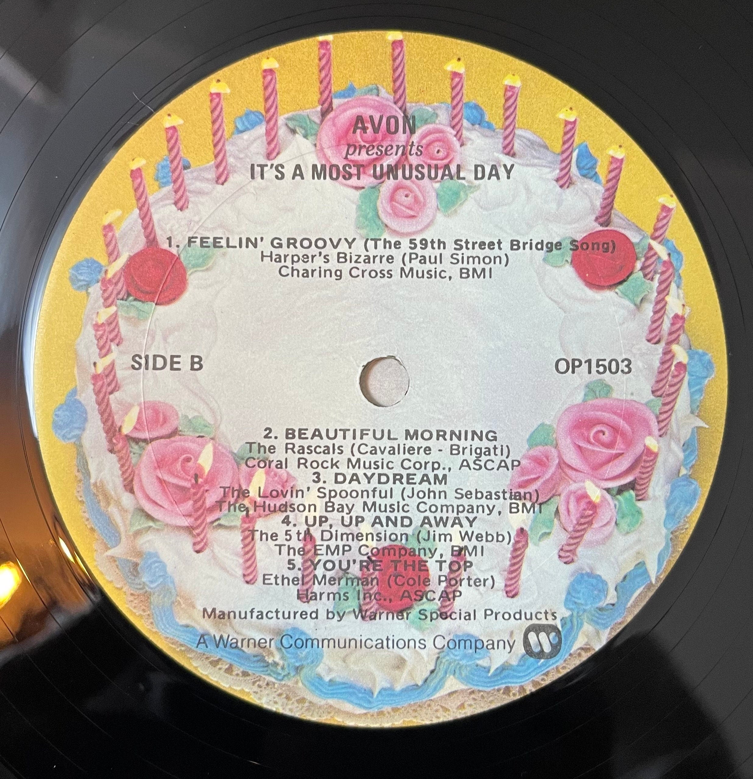 Vintage Vinyl - Various Artists - Avon - A Most Unusual Day - 1979 – Pop/Vocal - Warner Bros Records - OP 1503 - VG+