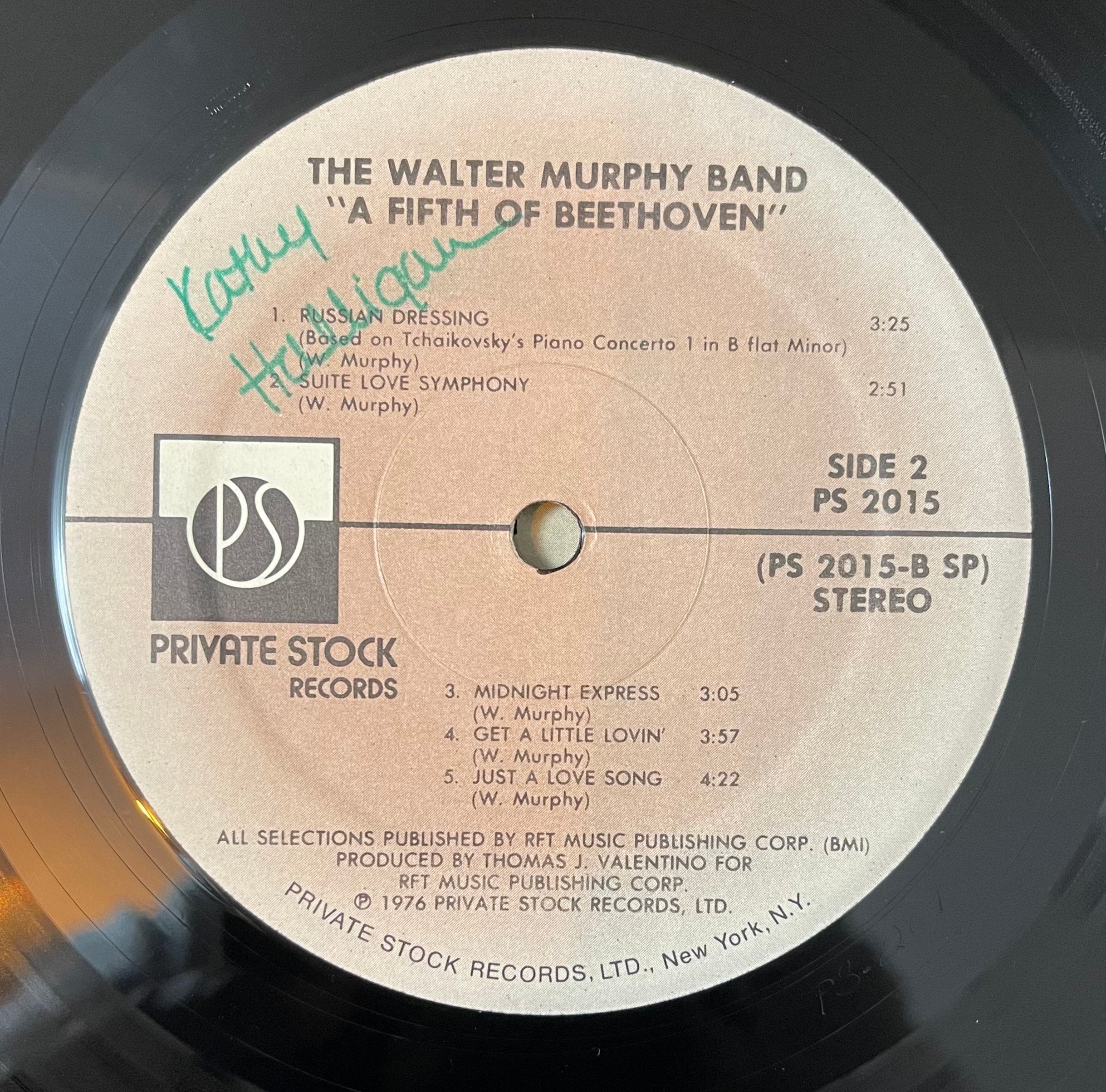 Vintage Vinyl - The Walter Murphy Band - A Fifth of Beethoven - Disco/Soul/Funk - EMI Records - 1976 - VG+