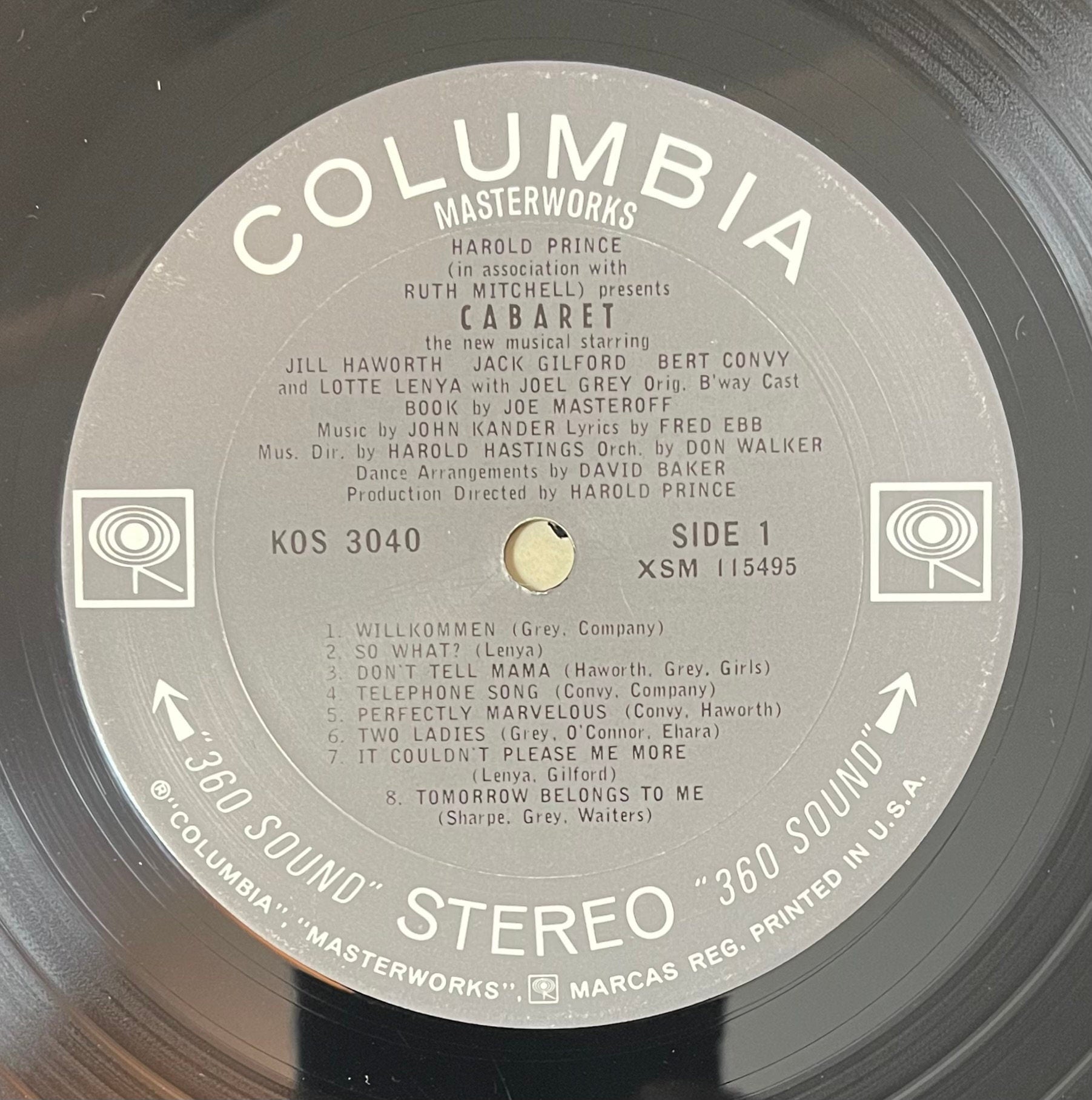 Vintage Vinyl - Cabaret (Original Broadway Cast Recording) – Analog Spark - AS00064 - Stage & Screen - Musical – 1972 - VG+ / Vinyl Album