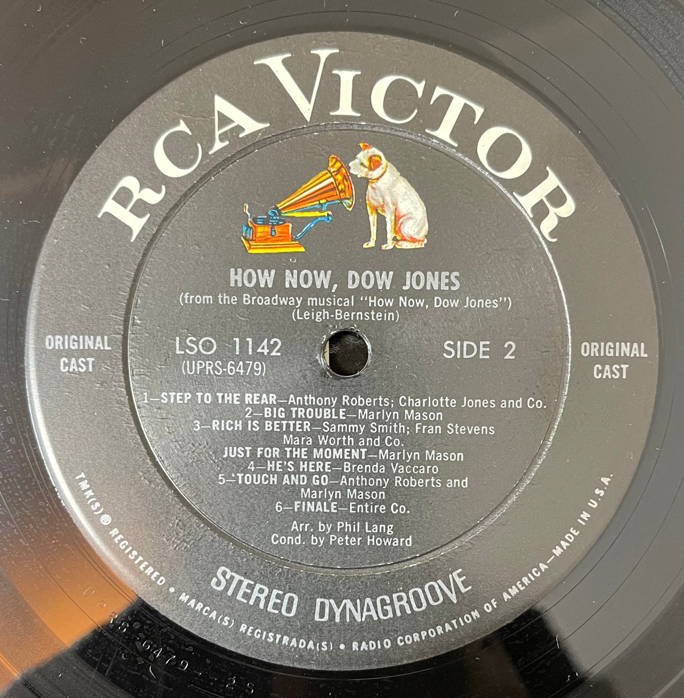 Vintage Vinyl Album - How Now, Dow Jones (Original Broadway Cast Recording) – RCA Victor - LSO 1142- Stage & Screen - Musical – 1968 - VG+