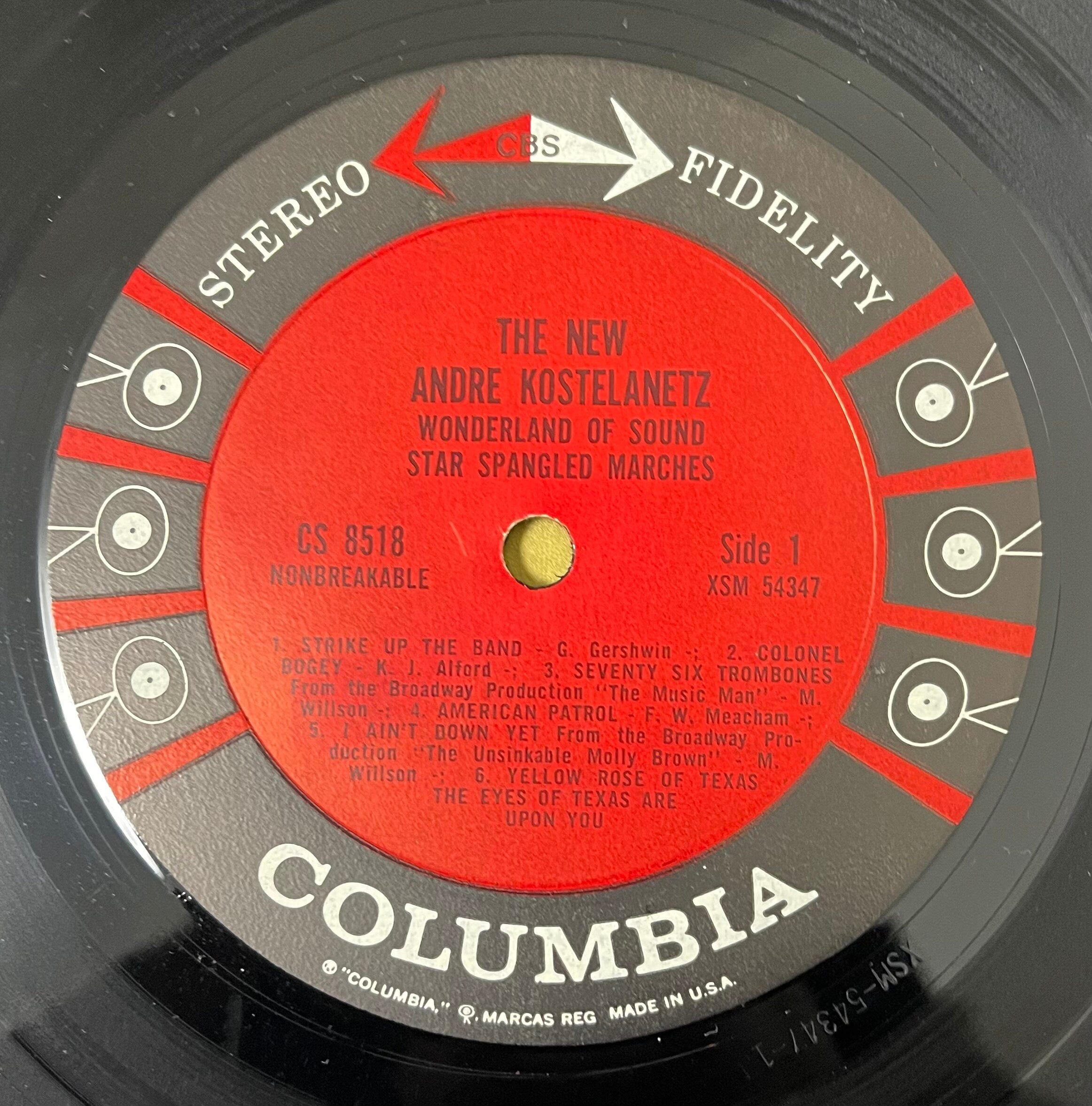 Vintage Vinyl - The New Andre Kostelanetz - Wonderland of Sound - Star Spangled Marches - Pop/Military - Columbia Records - 1962 - VG+